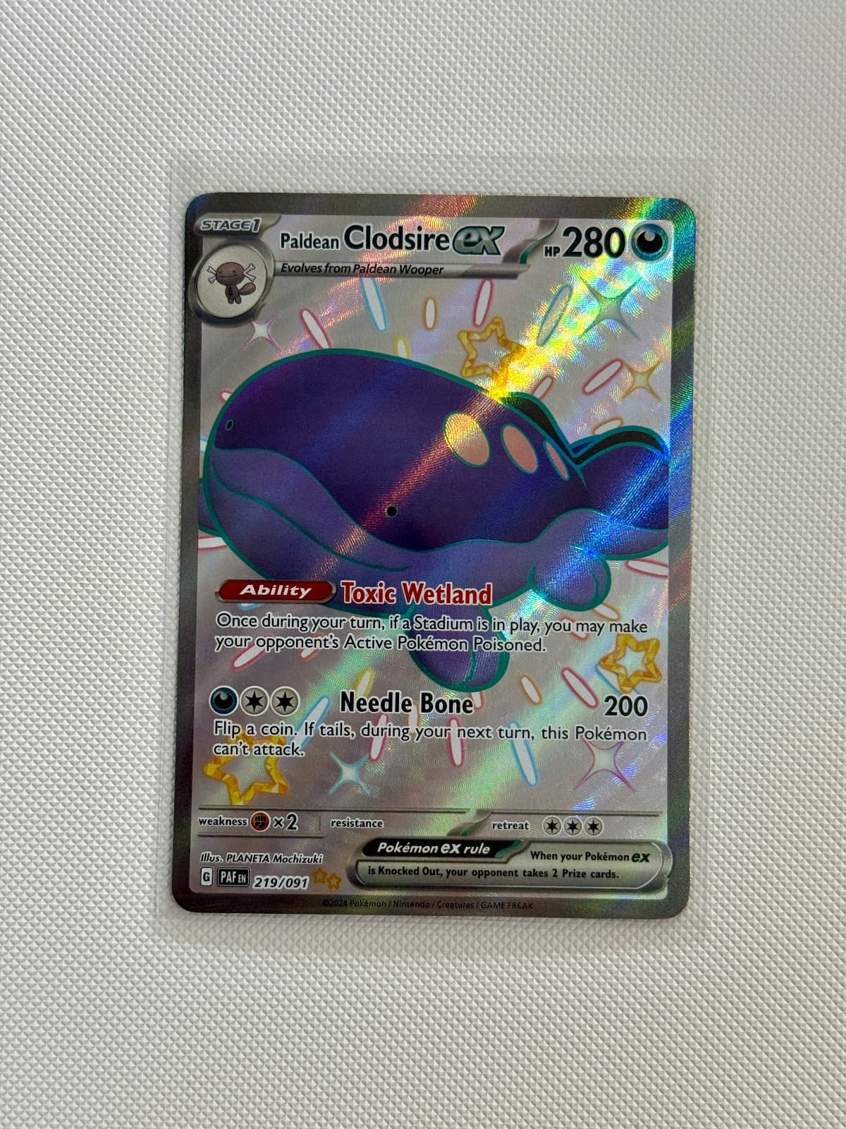2024 Paldean Fates Paldean Clodsire ex 219/91...