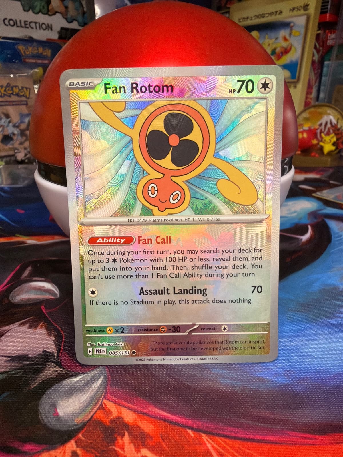 Prismatic Evolutions Fan Rotom 085/131 Masterball