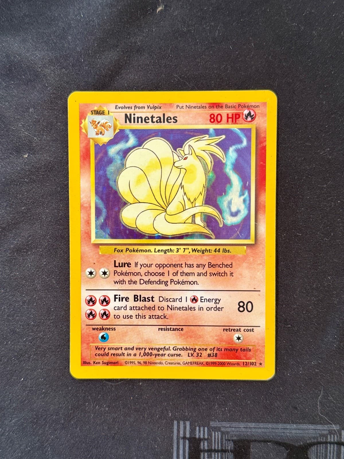 Ninetales Holo Rare Base Set 12/102
