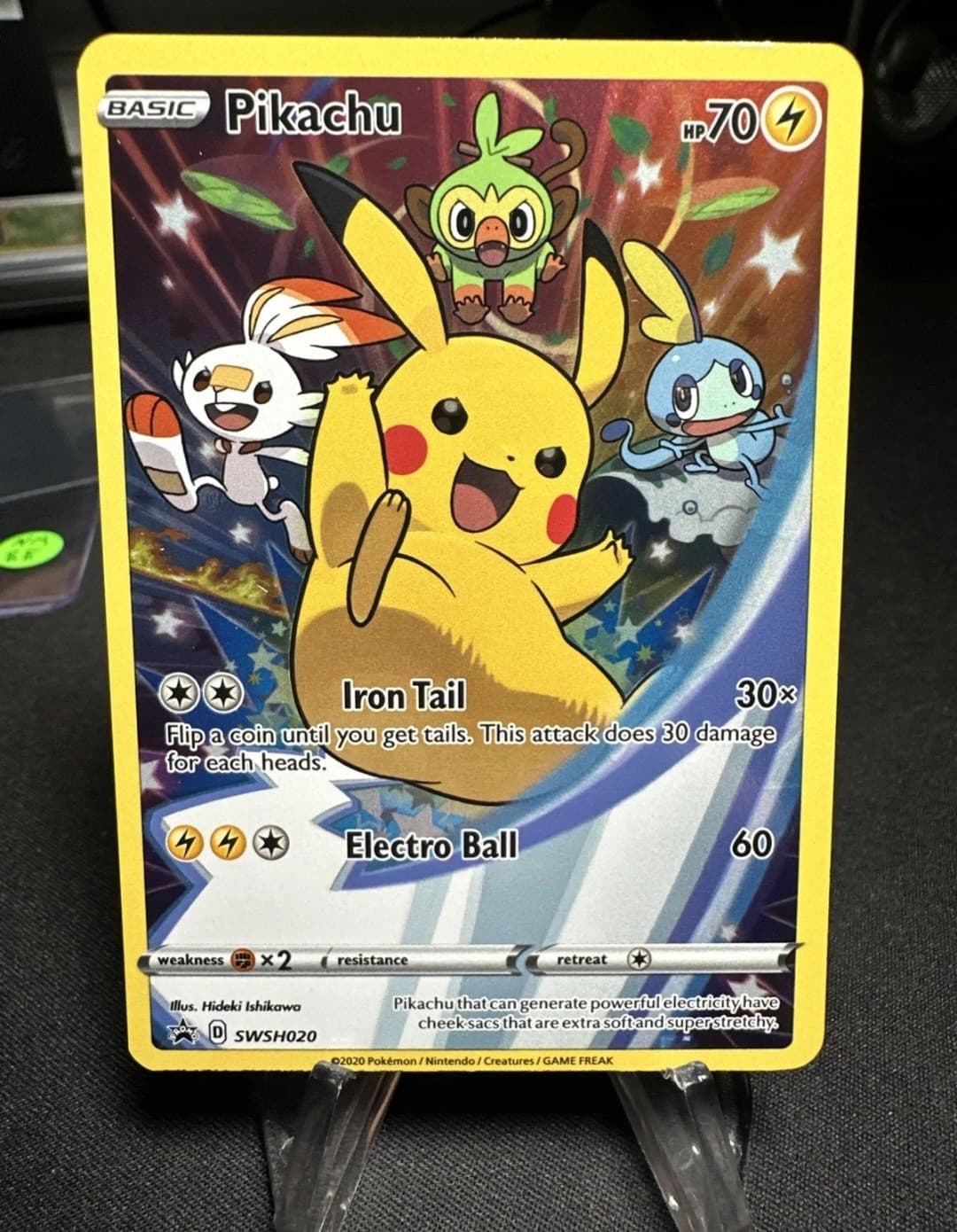 Pokemon TCG Pikachu SWSH020 SWSH Sword &...