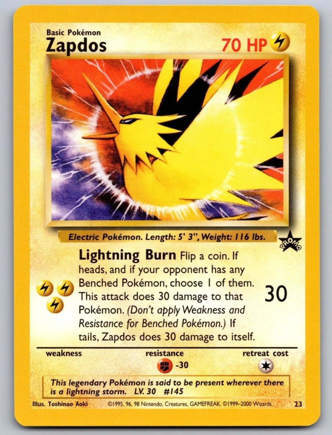 Zapdos 23 Promo Wizards Black Star Promos...