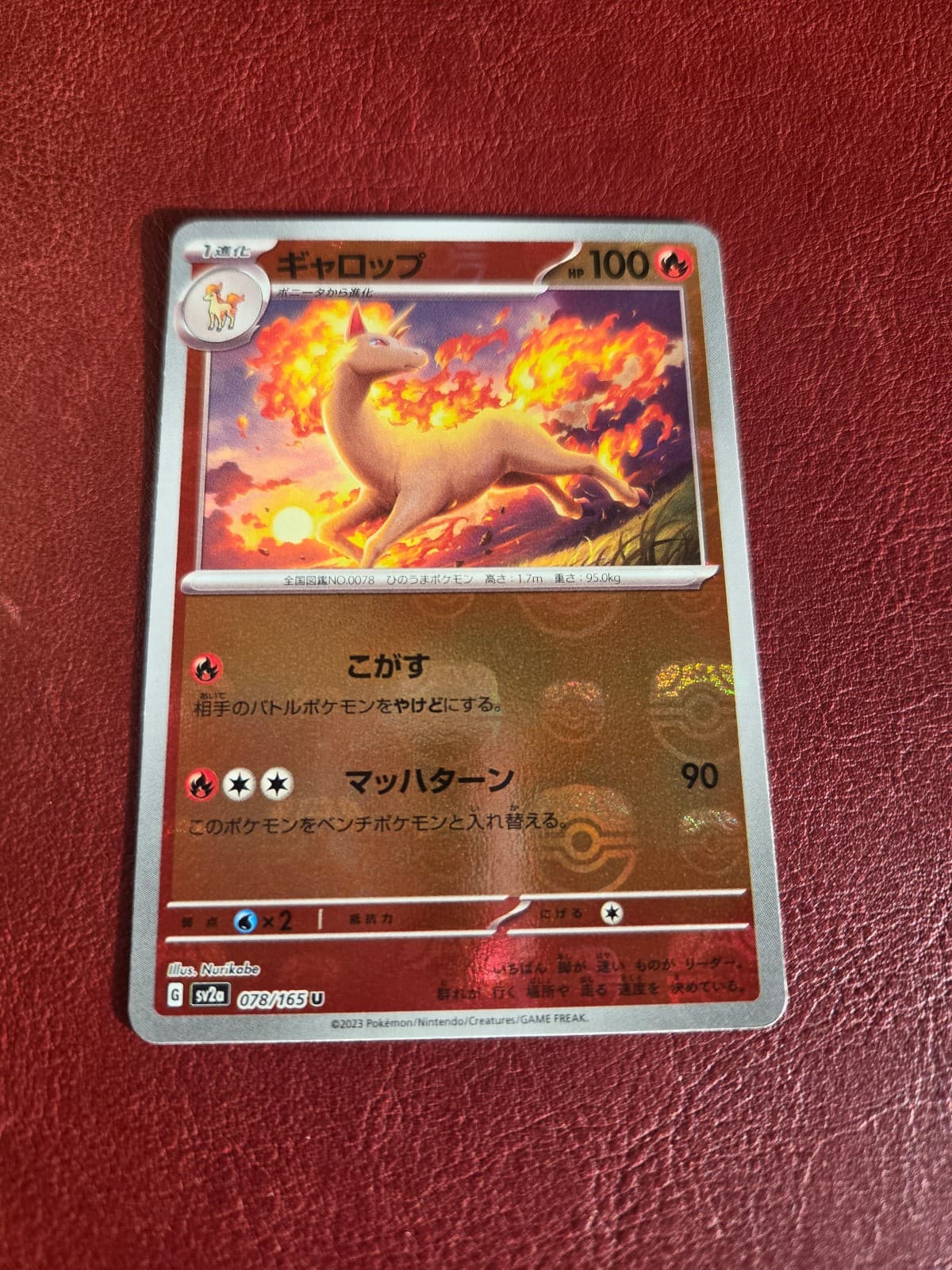 Rapidash Masterball 151 Japanese