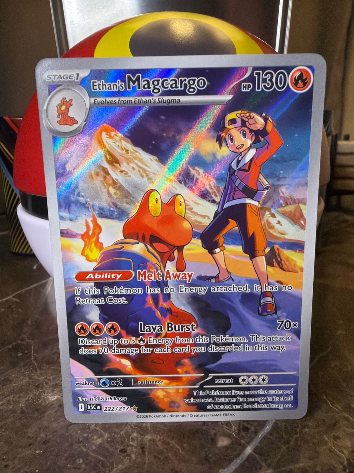 Ethan's Magcargo 222/217 Ascended Heroes...