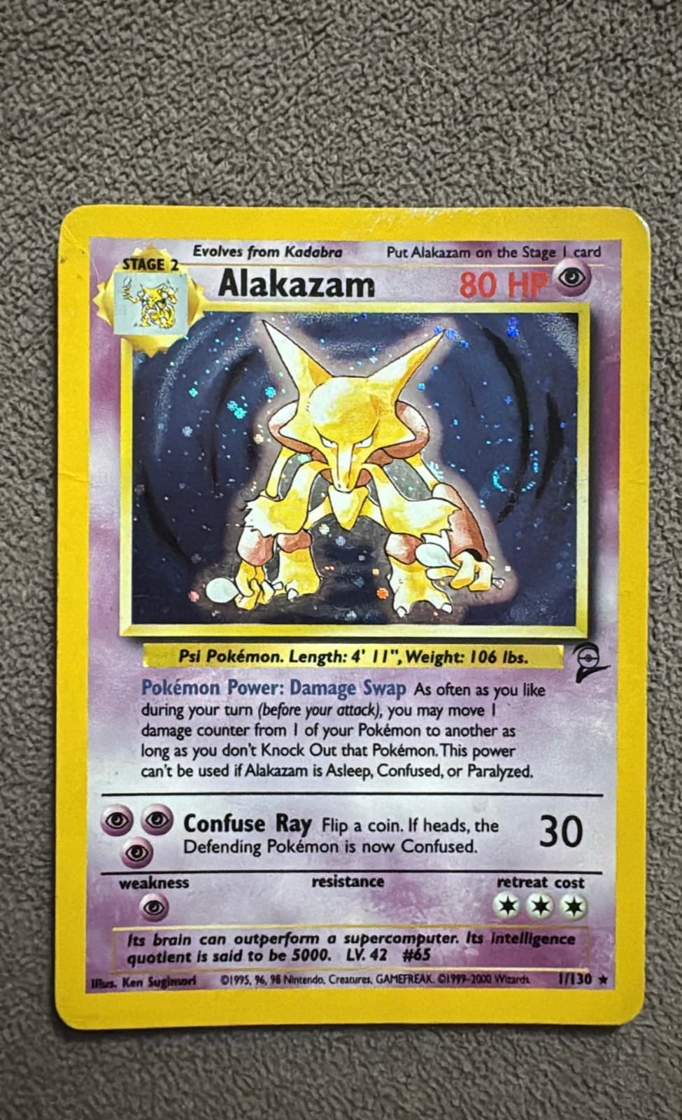 Alakazam 2nd Edition Base Set WoTC