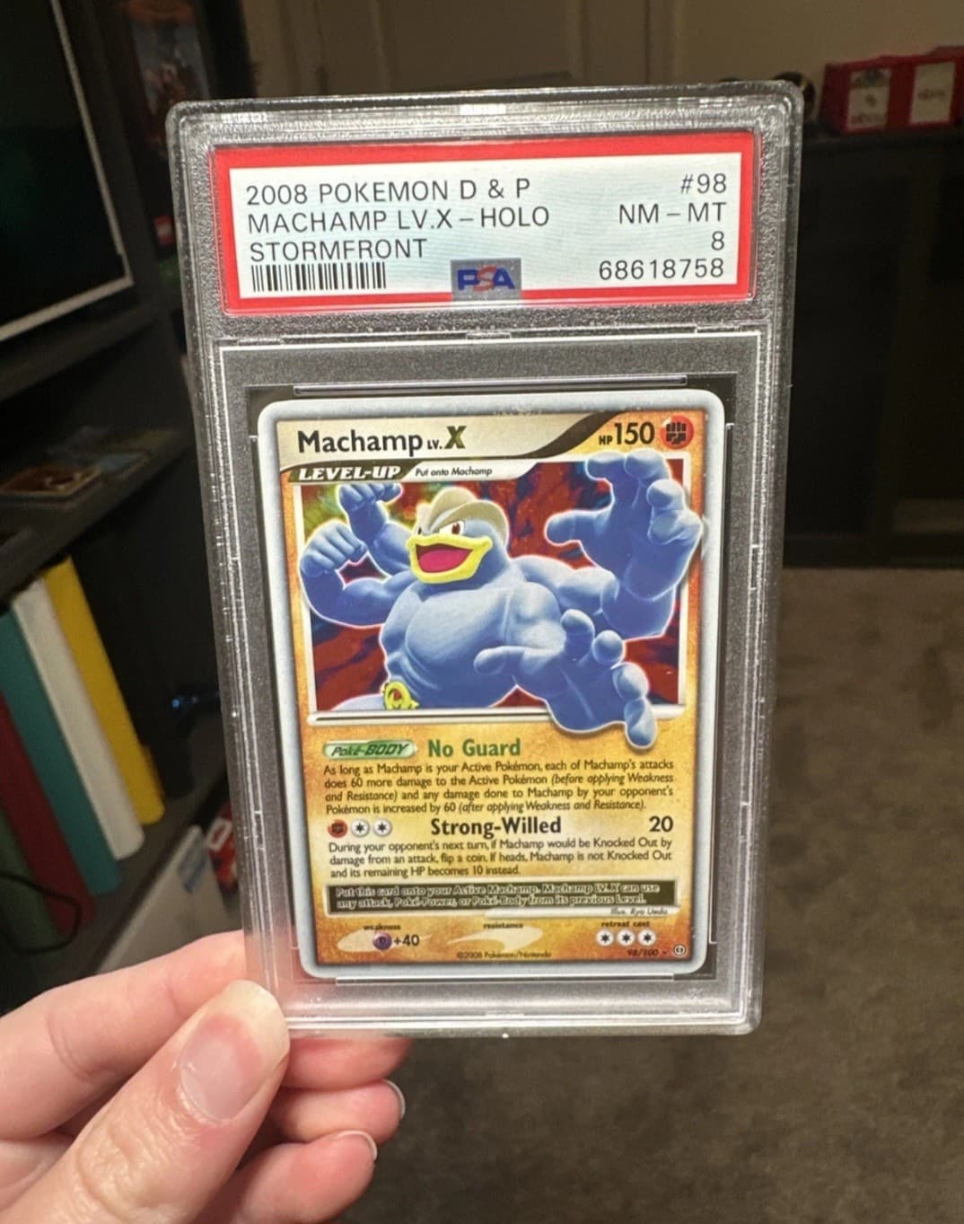 Pokémon Stormfront Machamp LV.X #98/100 Holo...