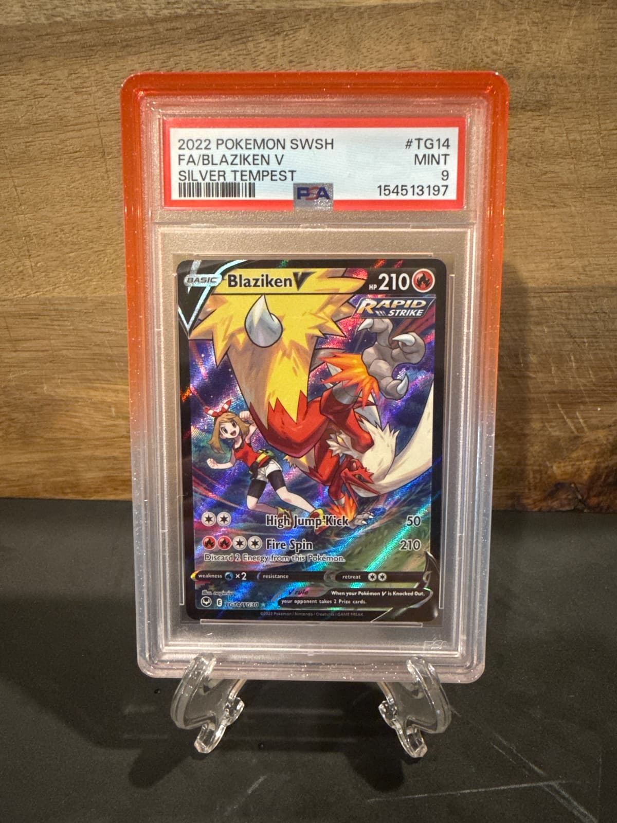 2022 SWSH Blaziken V TG14 PSA 9