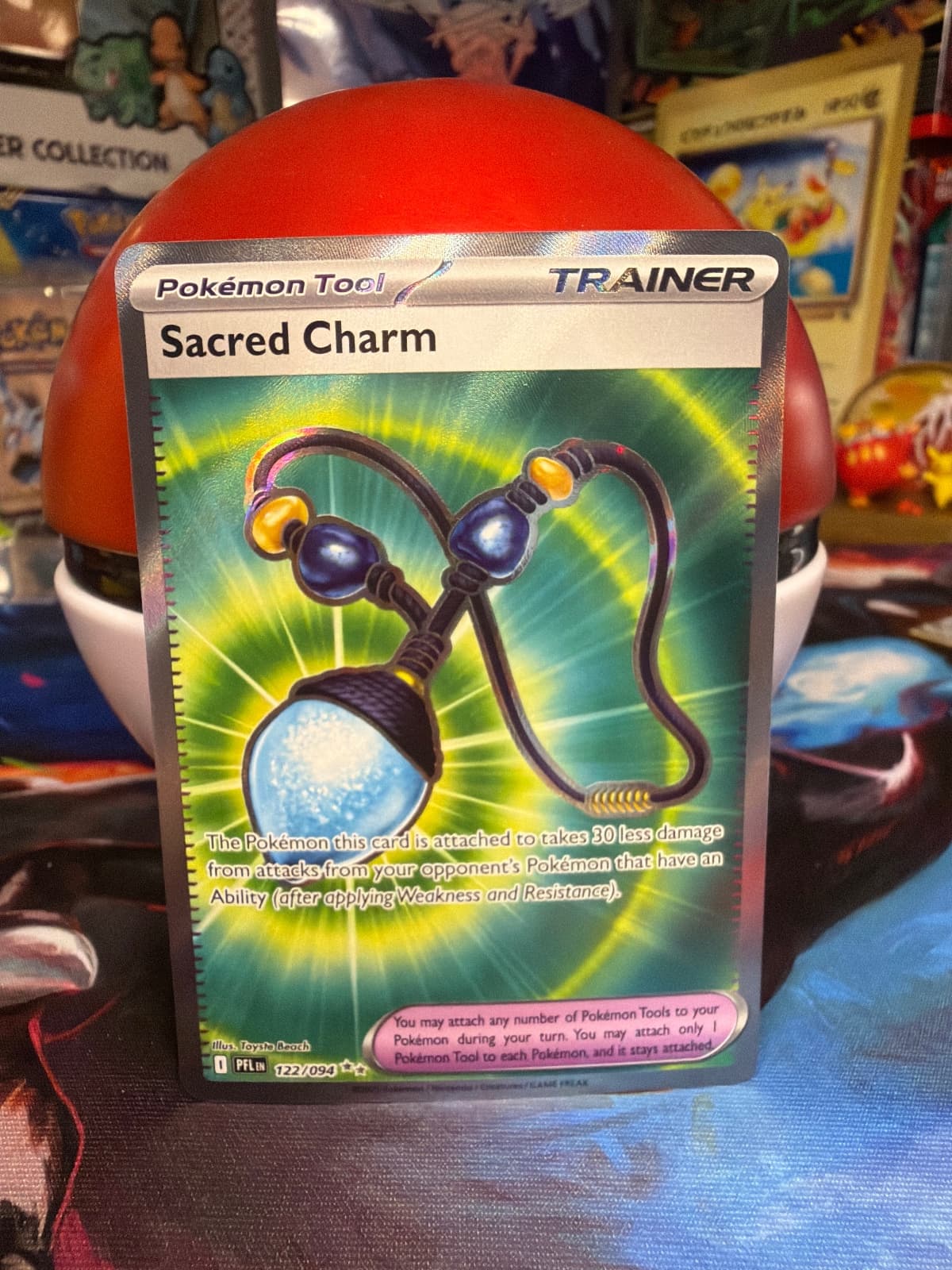 Phantasmal Flames Sacred Charm 122/94 Ultra Rare