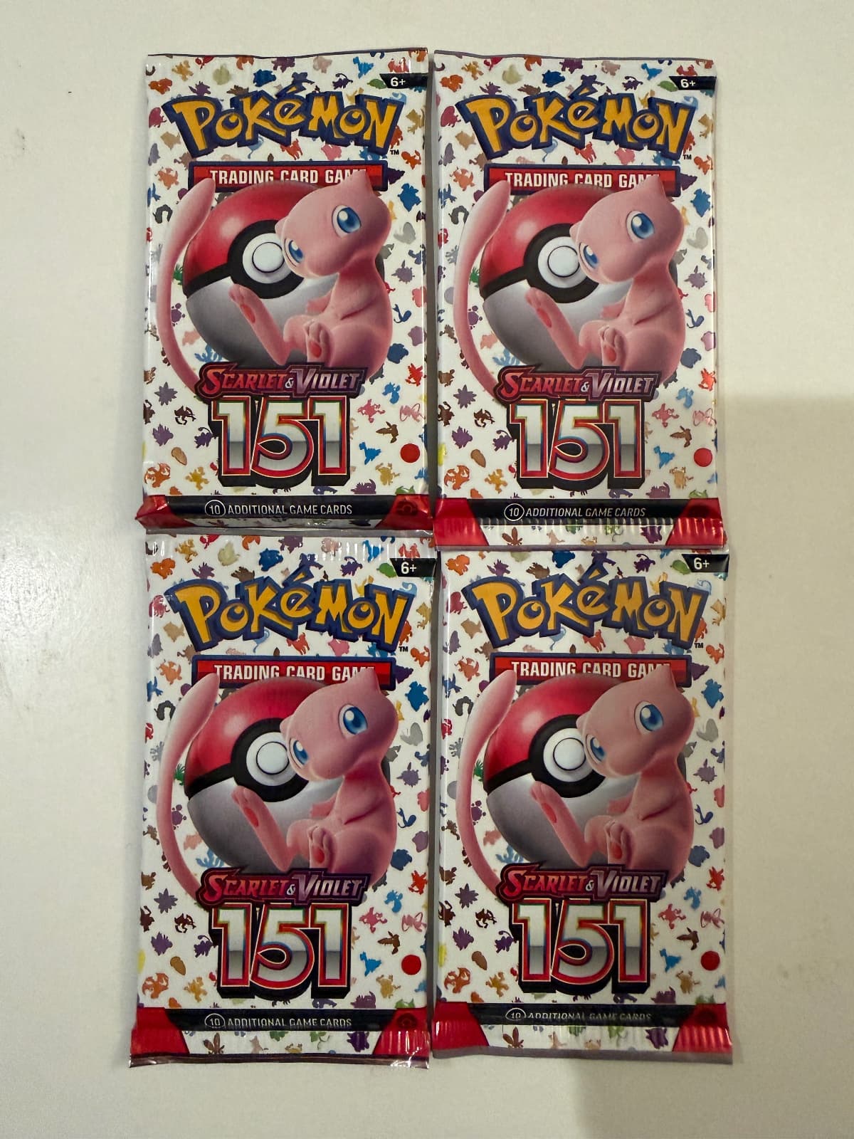 4x 151 booster packs sealed