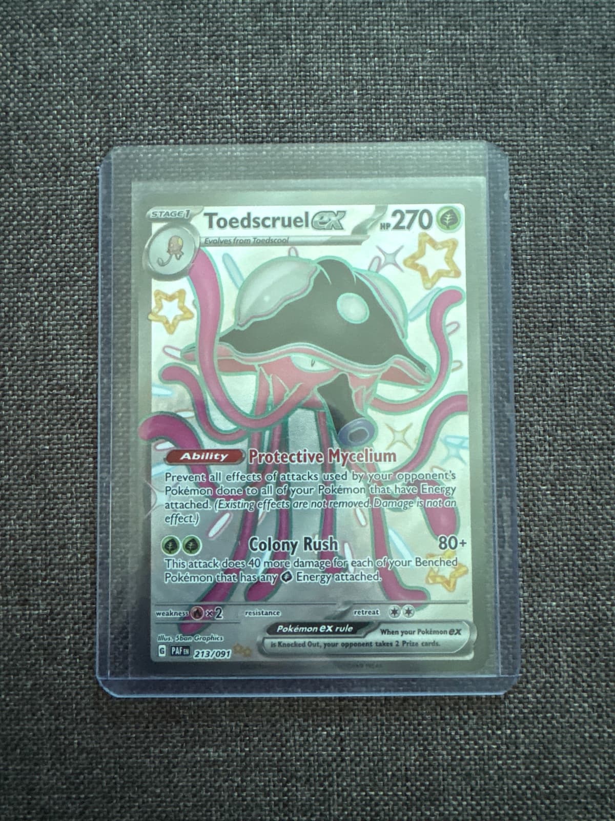 Toedscruel ex #213/091 Paldean Fates