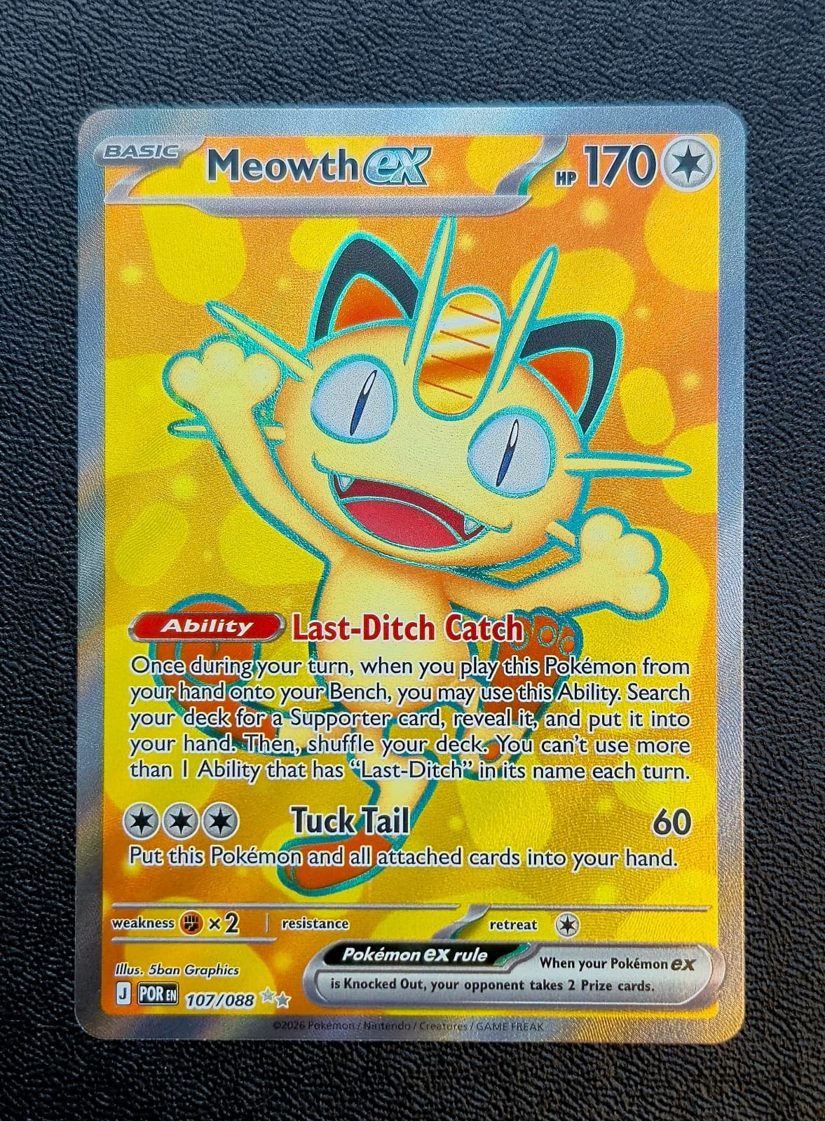 Meowth ex Perfect Order 107/088 Ultra Rare