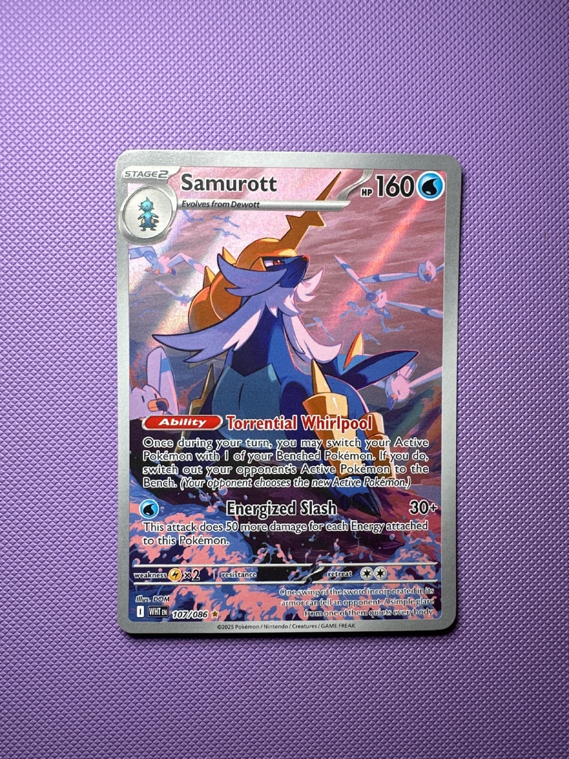 2023 White Flare Samurott 107/86 Illustration Rare