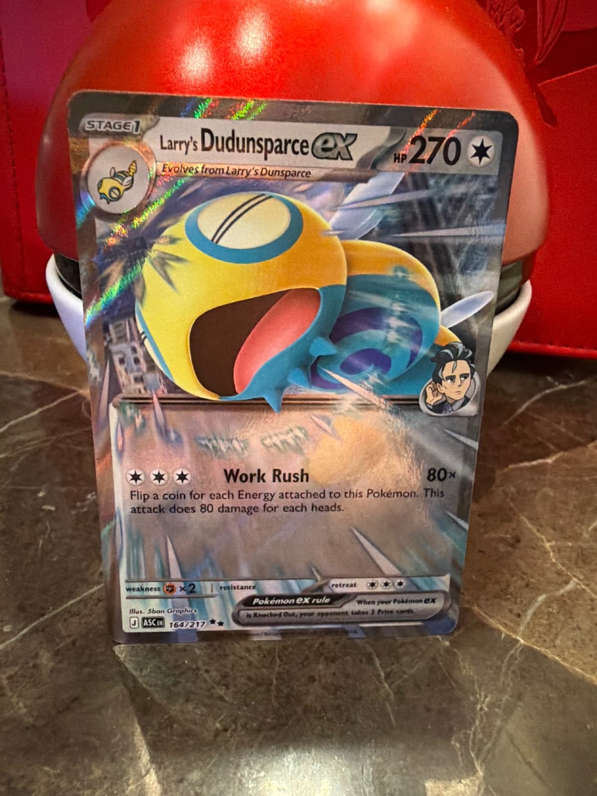 Larry's Dudunsparce Ex #164 Pokemon Ascended...
