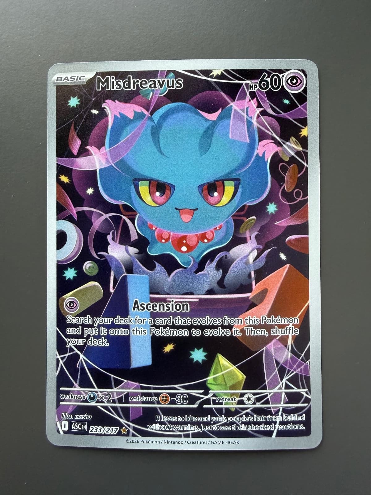 2026 Ascended Heroes Misdreavus 233/217...