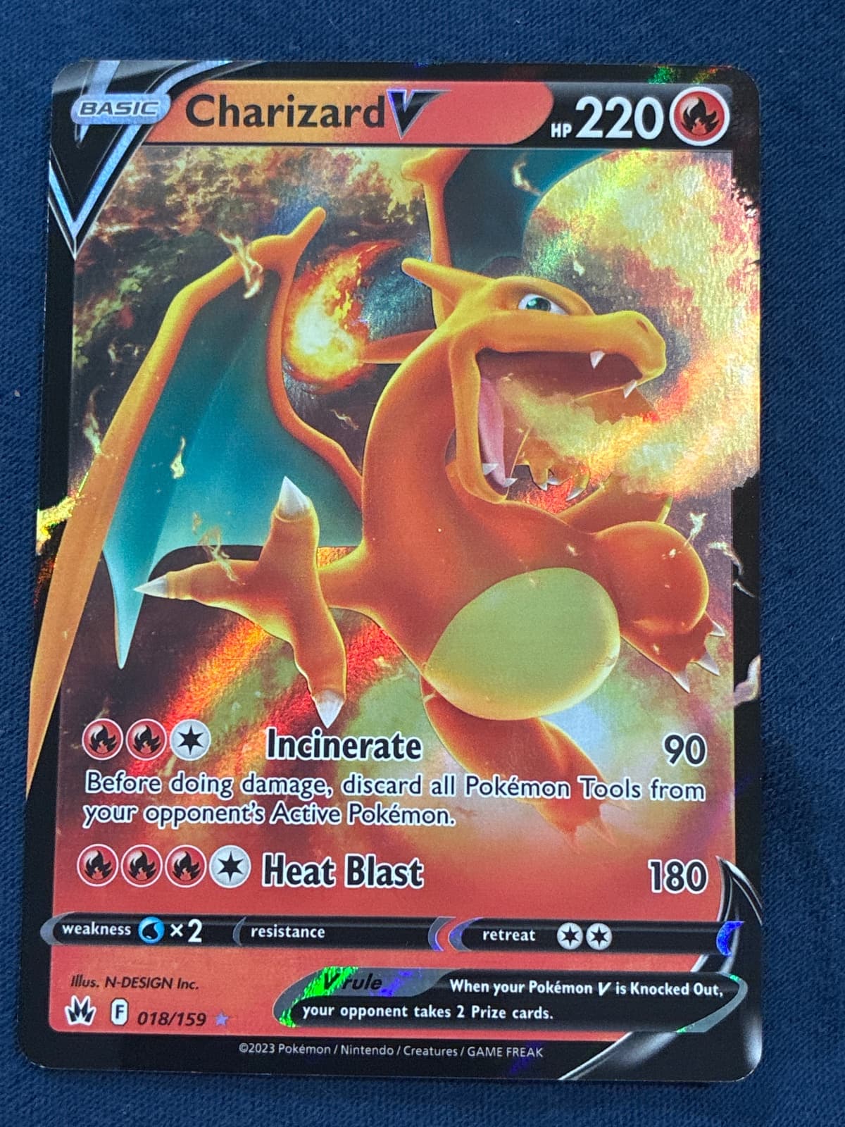 Charizard V Crown Zenith 018/159 Ultra Rare