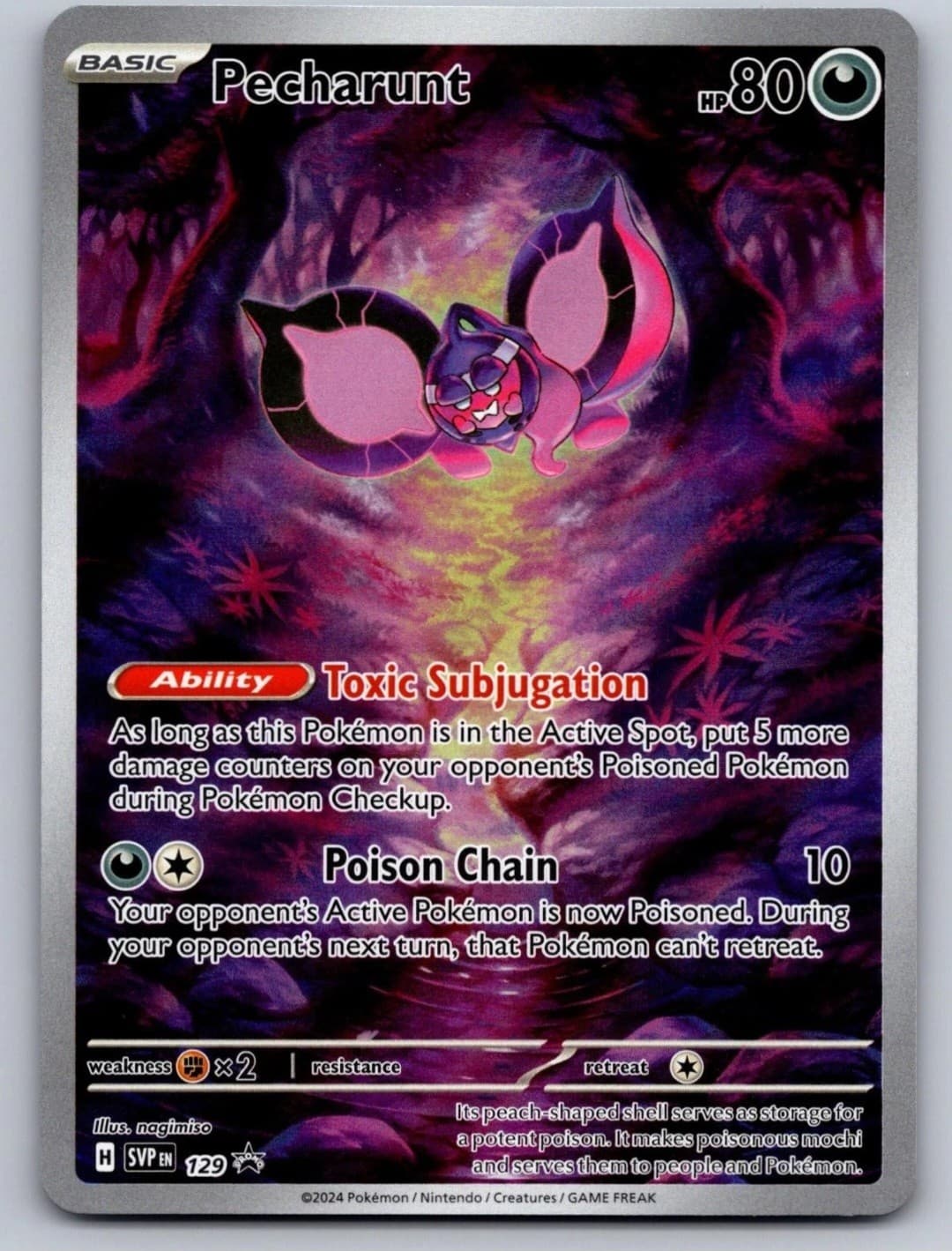 2024 SVP Black Star Promos Pecharunt 129/225