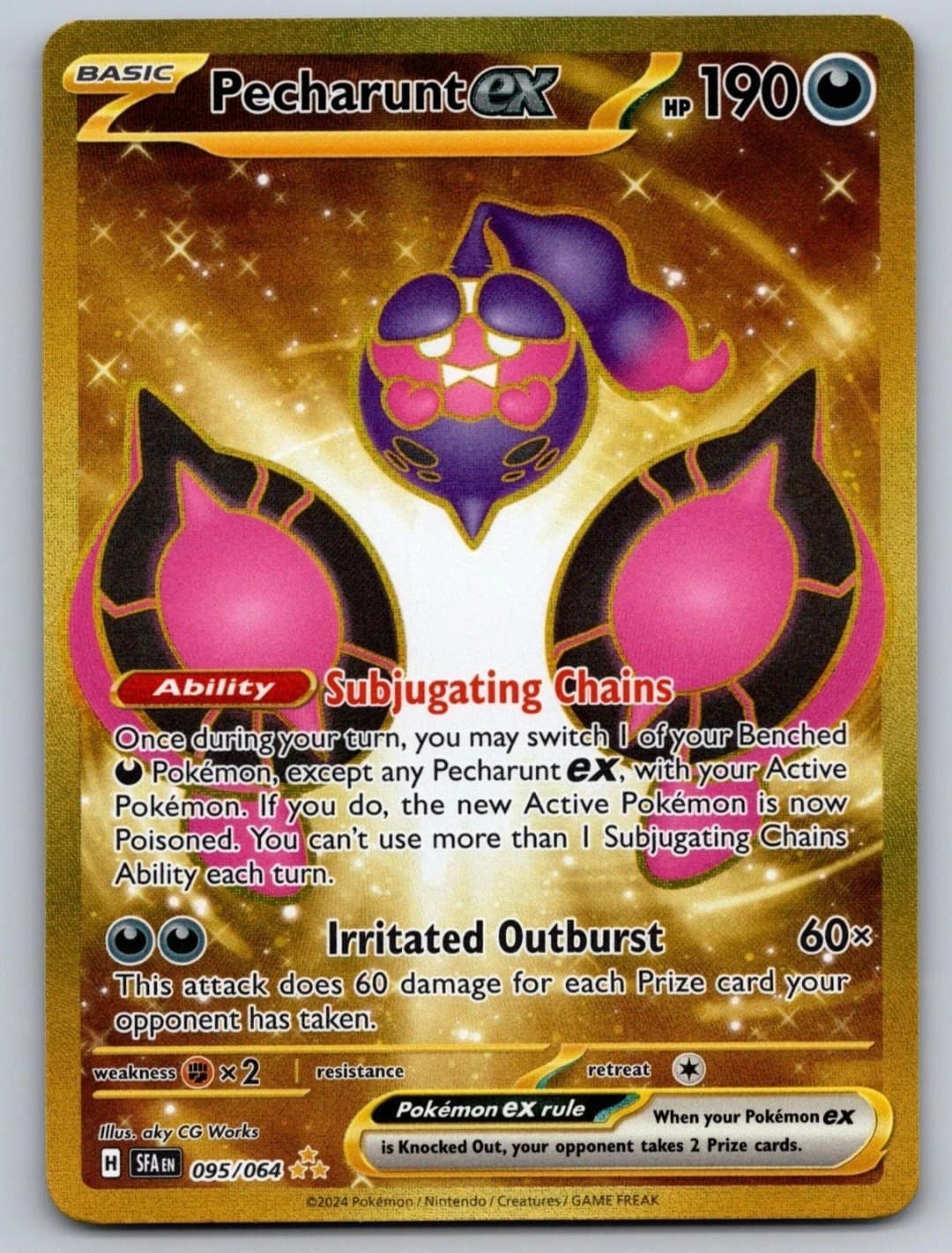 Pecharunt ex 095/064 Hyper Rare Shrouded Fable...