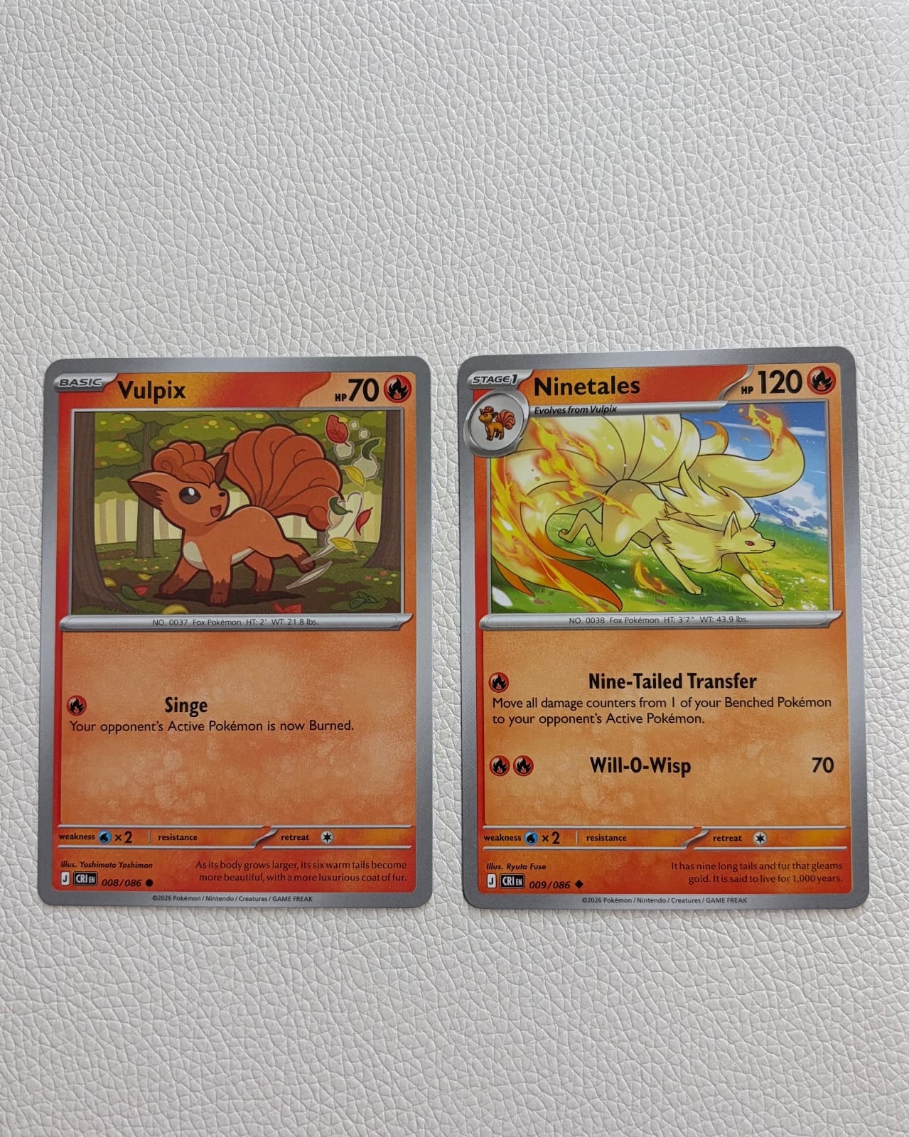 Chaos Rising Vulpix 008/086 common + Chaos...