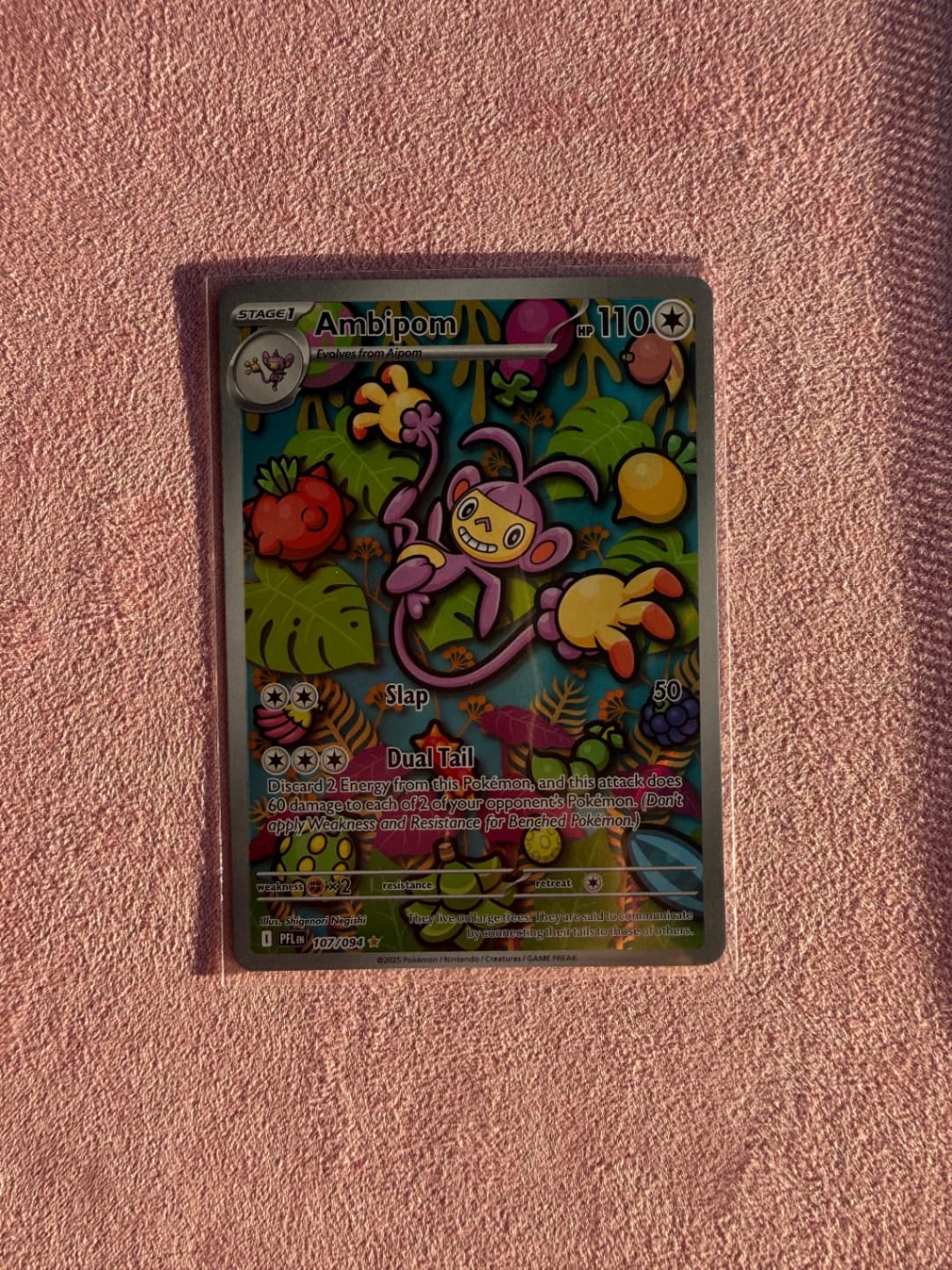 Ambipom 107/94 Illustration Rare Phantasmal Flames