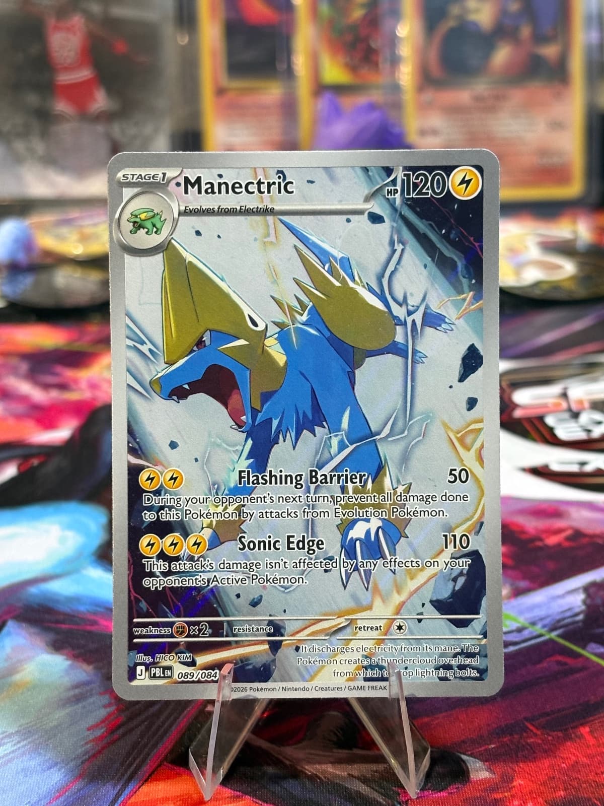 Manectric 089/084 Pitch Black Illustration Rare