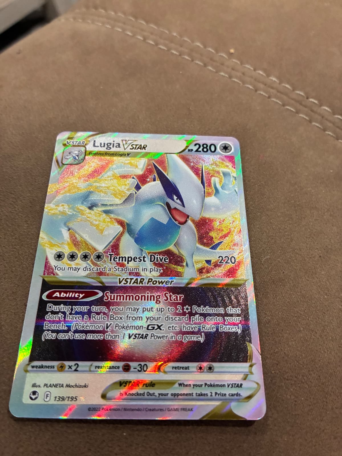 Silver Tempest Lugia VSTAR 139/195 Ultra  Rare...
