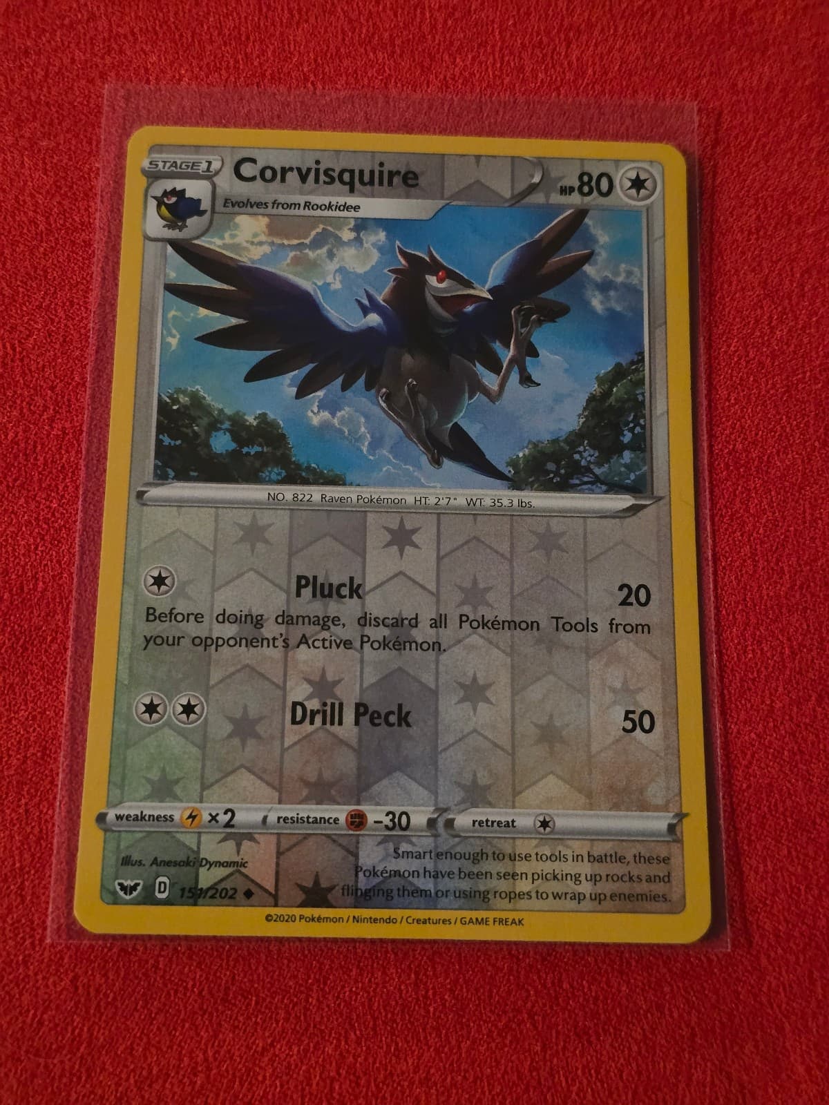 Corvisquire Reverse Holo Uncommon - Sword and...
