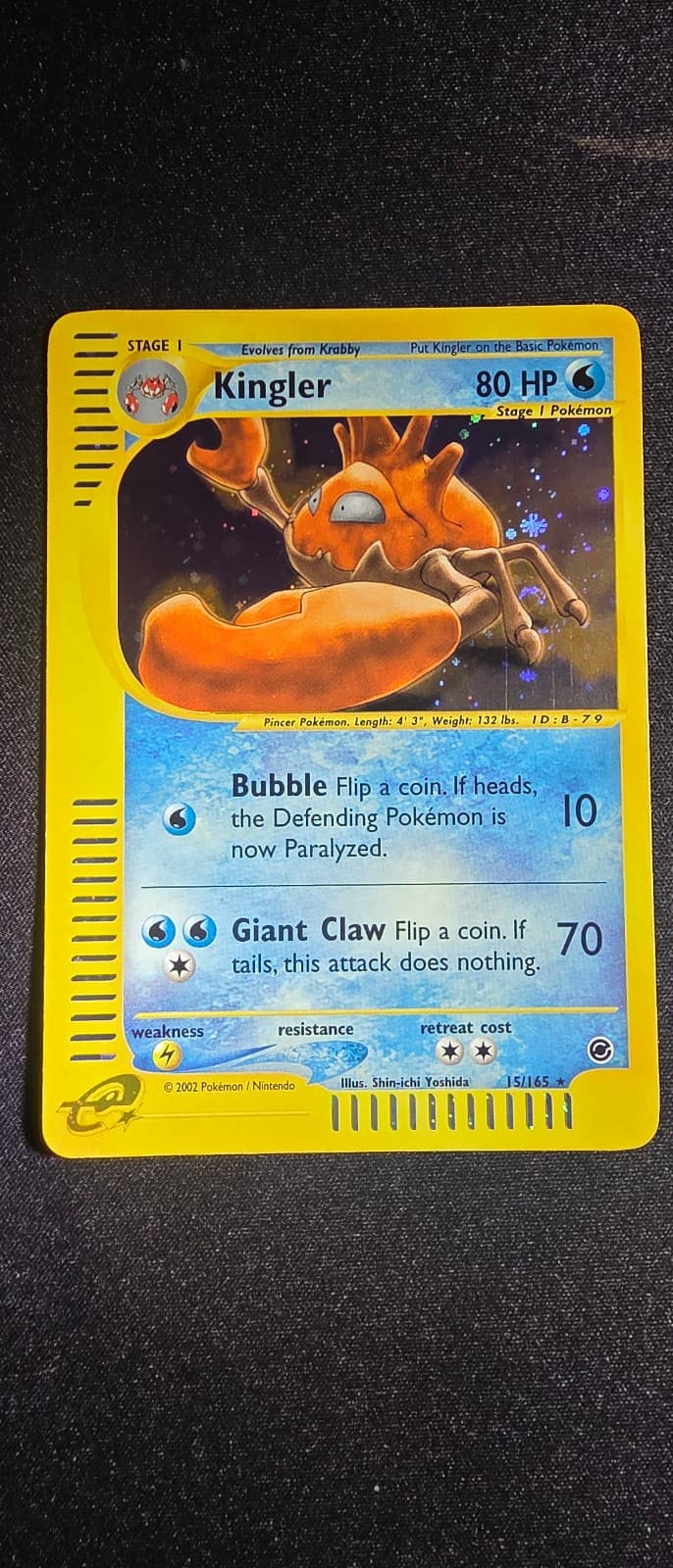 2007 Expedition Base Set Kingler 15/165 Holo