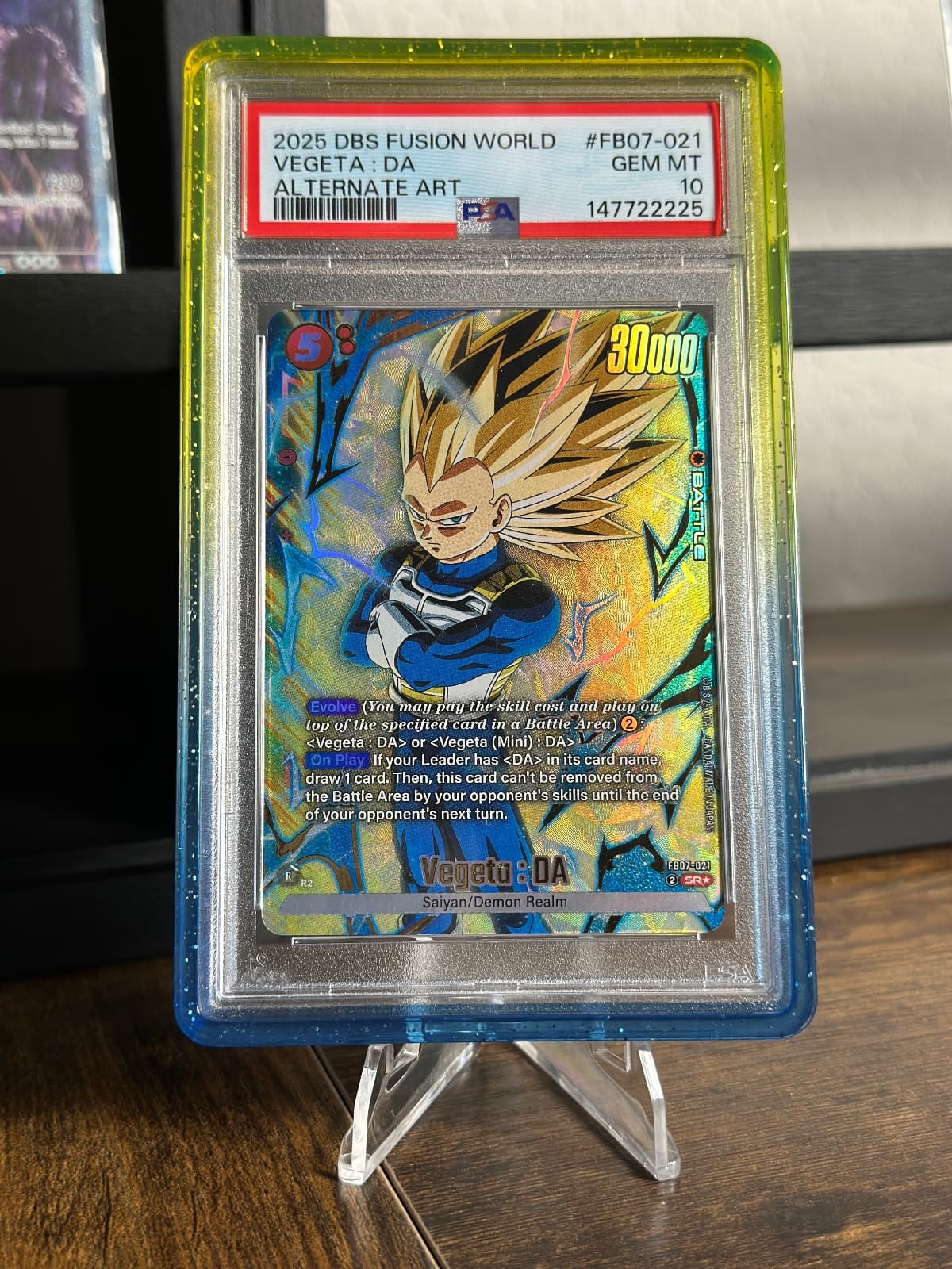 2025 DBS Fusion World Vegeta FB07-021 PSA 10