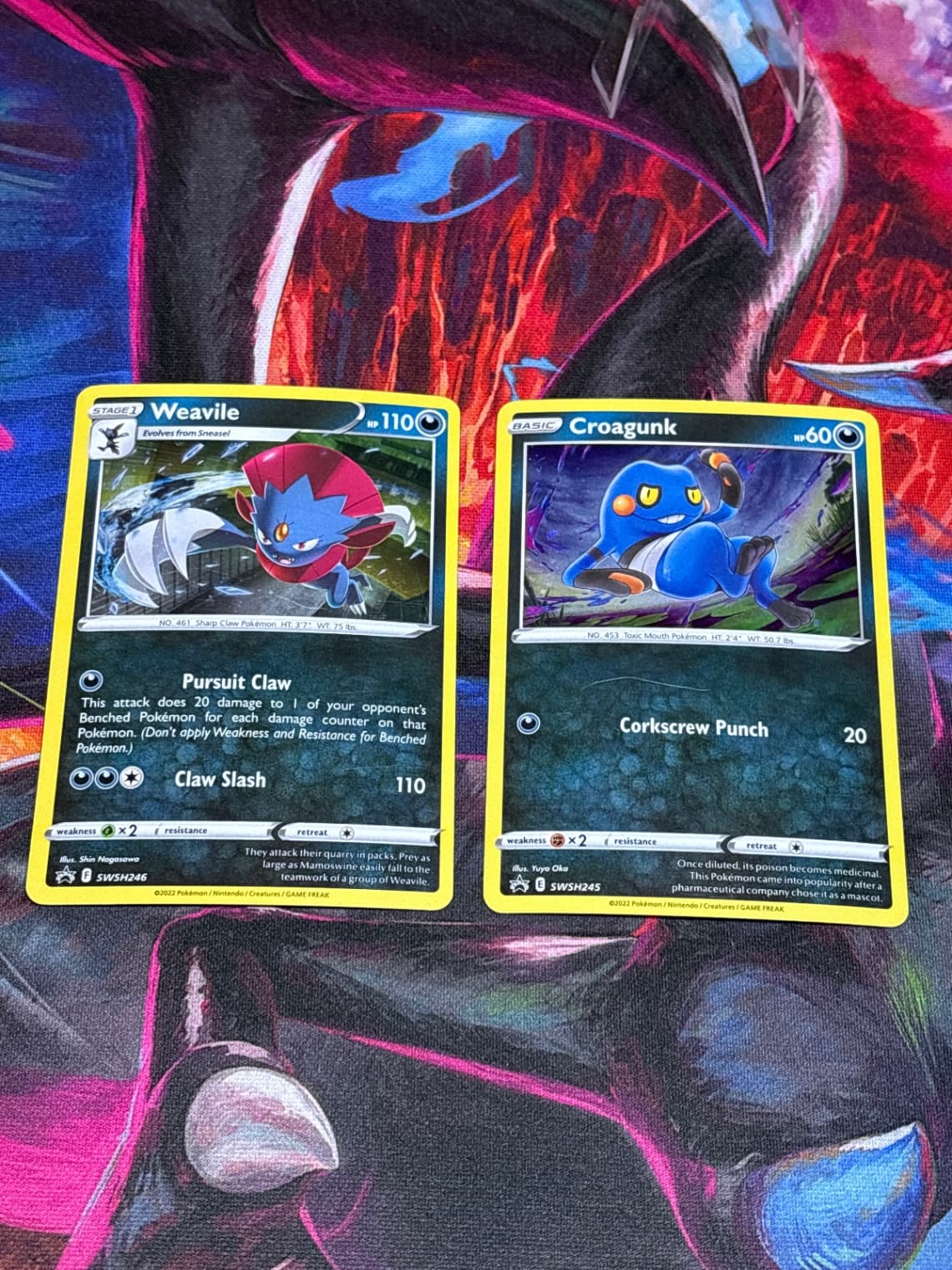 Fart Swirl 💫(Cosmos Holos) Weavile & Croagunk...