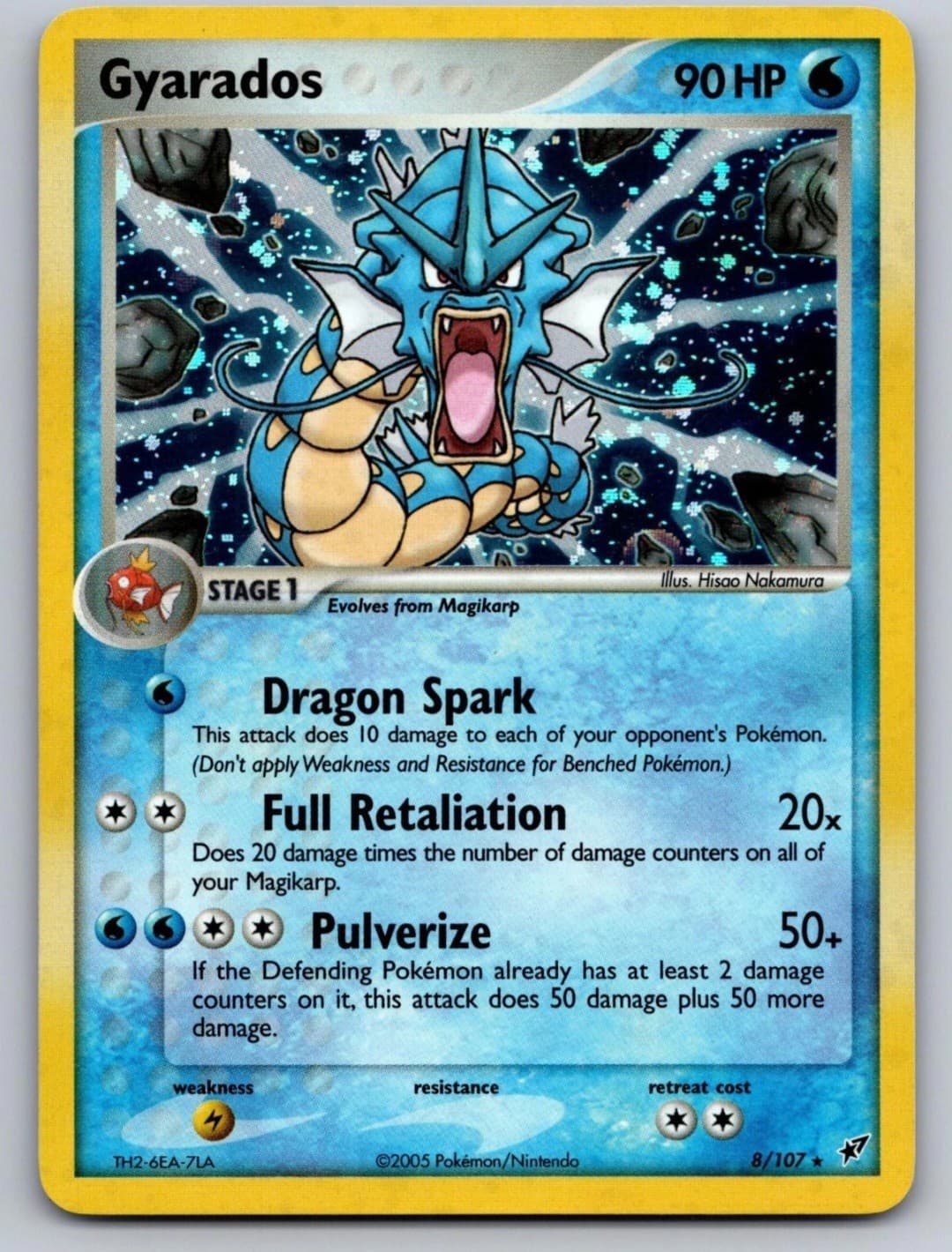 Gyarados 8/107 Holo Rare Deoxys Pokemon...