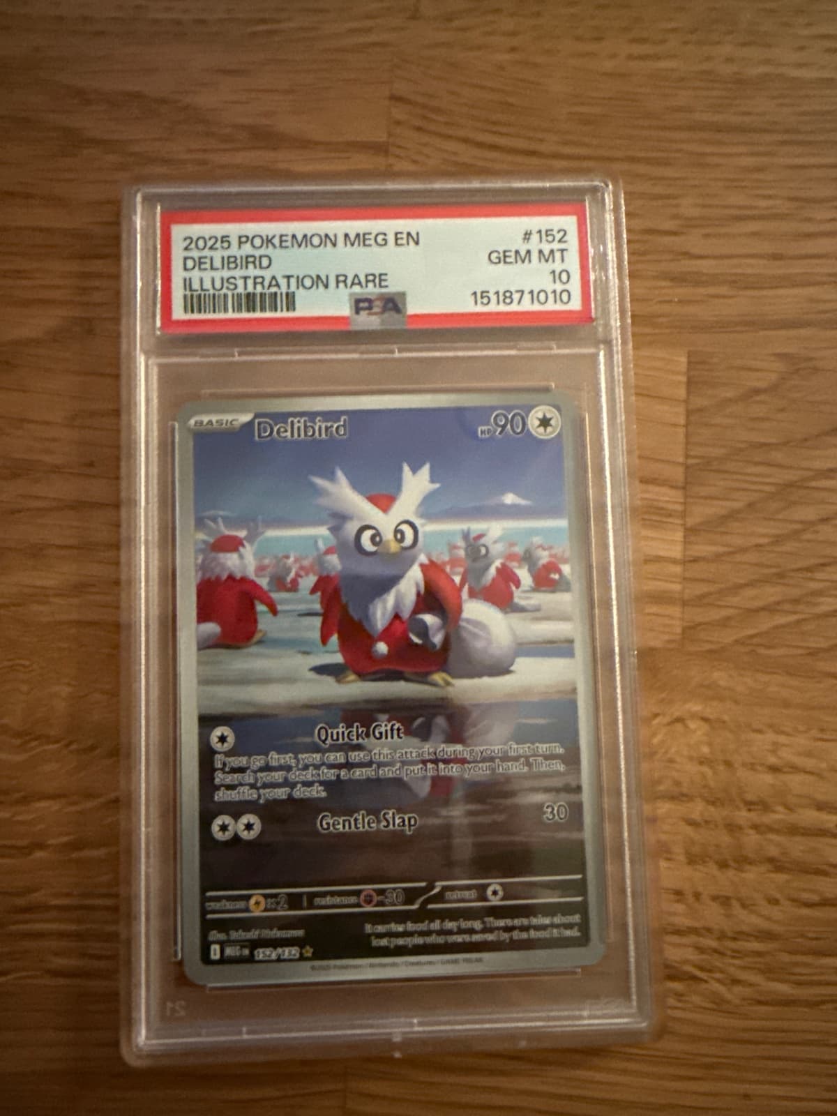 2025 Pokemon MEG EN Delibird 152 PSA 10