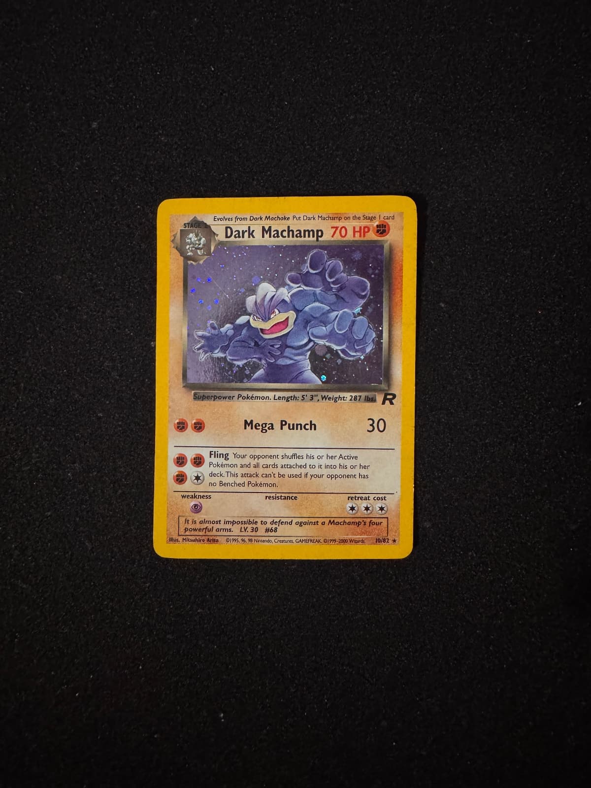 2000 Team Rocket Dark Machamp 10/82