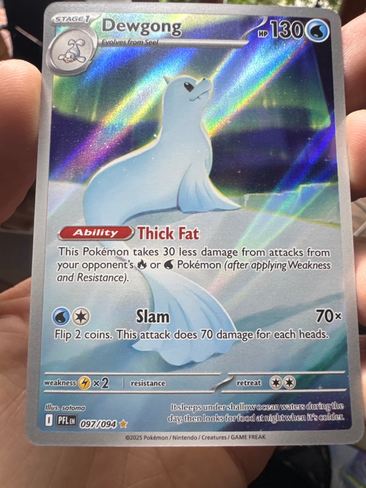 2025 Phantasmal Flames Dewgong 097...
