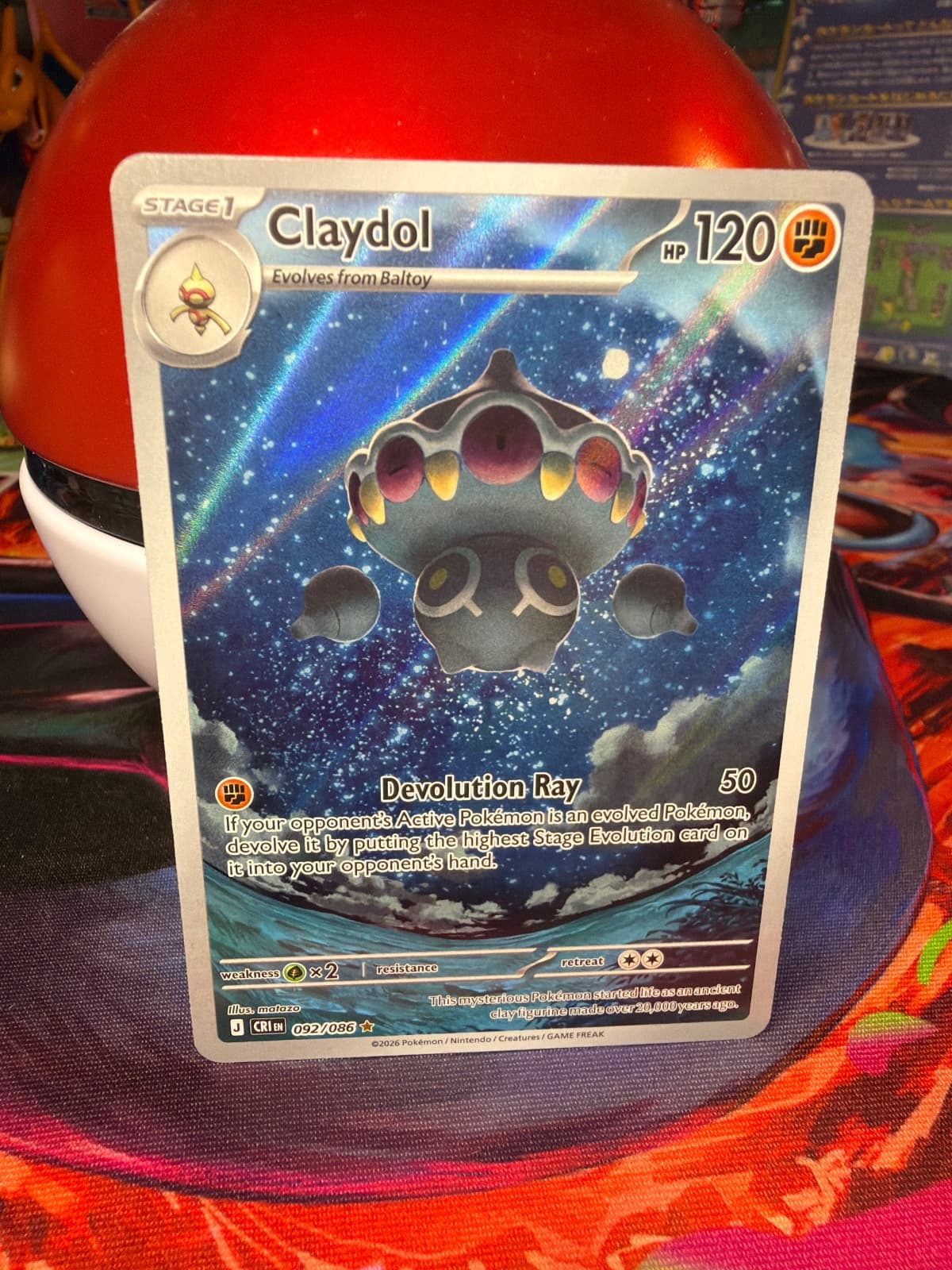 2026 Chaos Rising Claydol 092/86 Illustration Rare