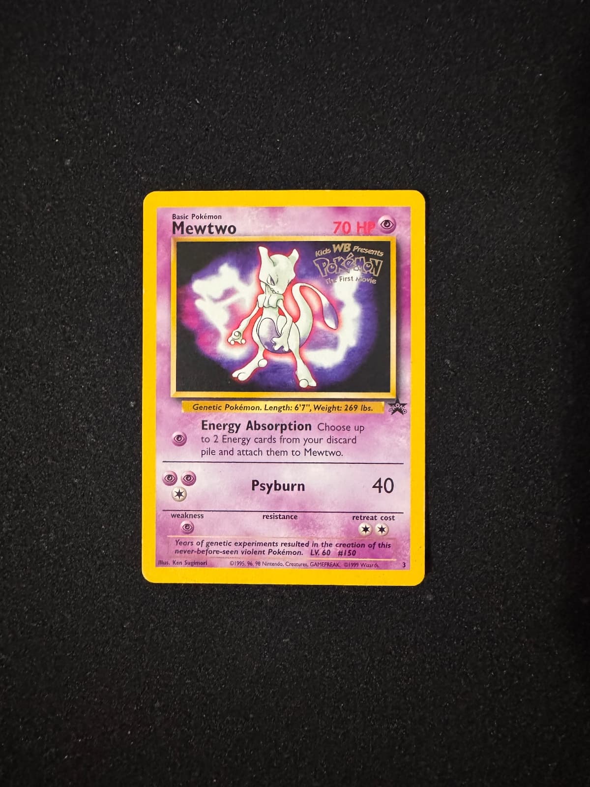 1999 Wizards Black Star Promos Mewtwo 3/53