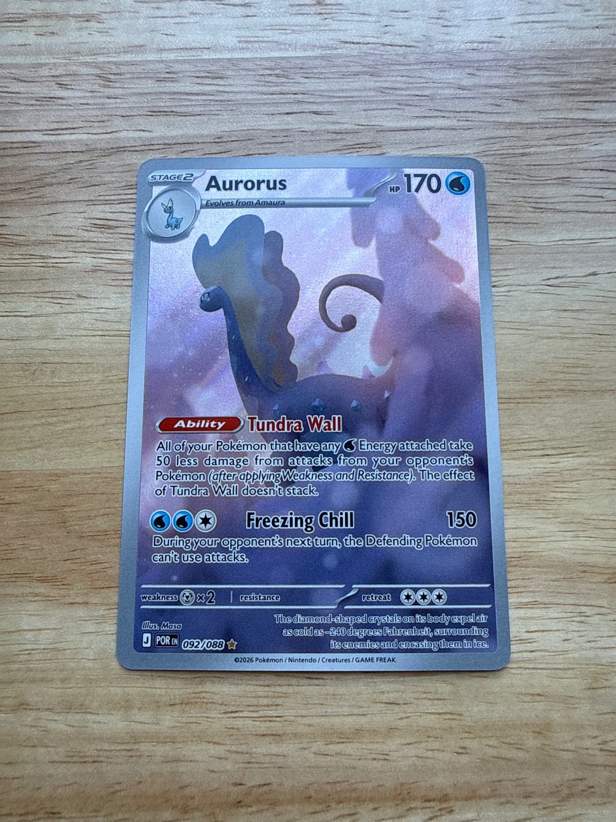 2026 Perfect Order Aurorus 092/88 Illustration...