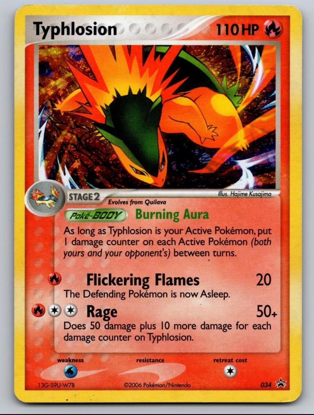Typhlosion 034 Promo Nintendo Black Star...