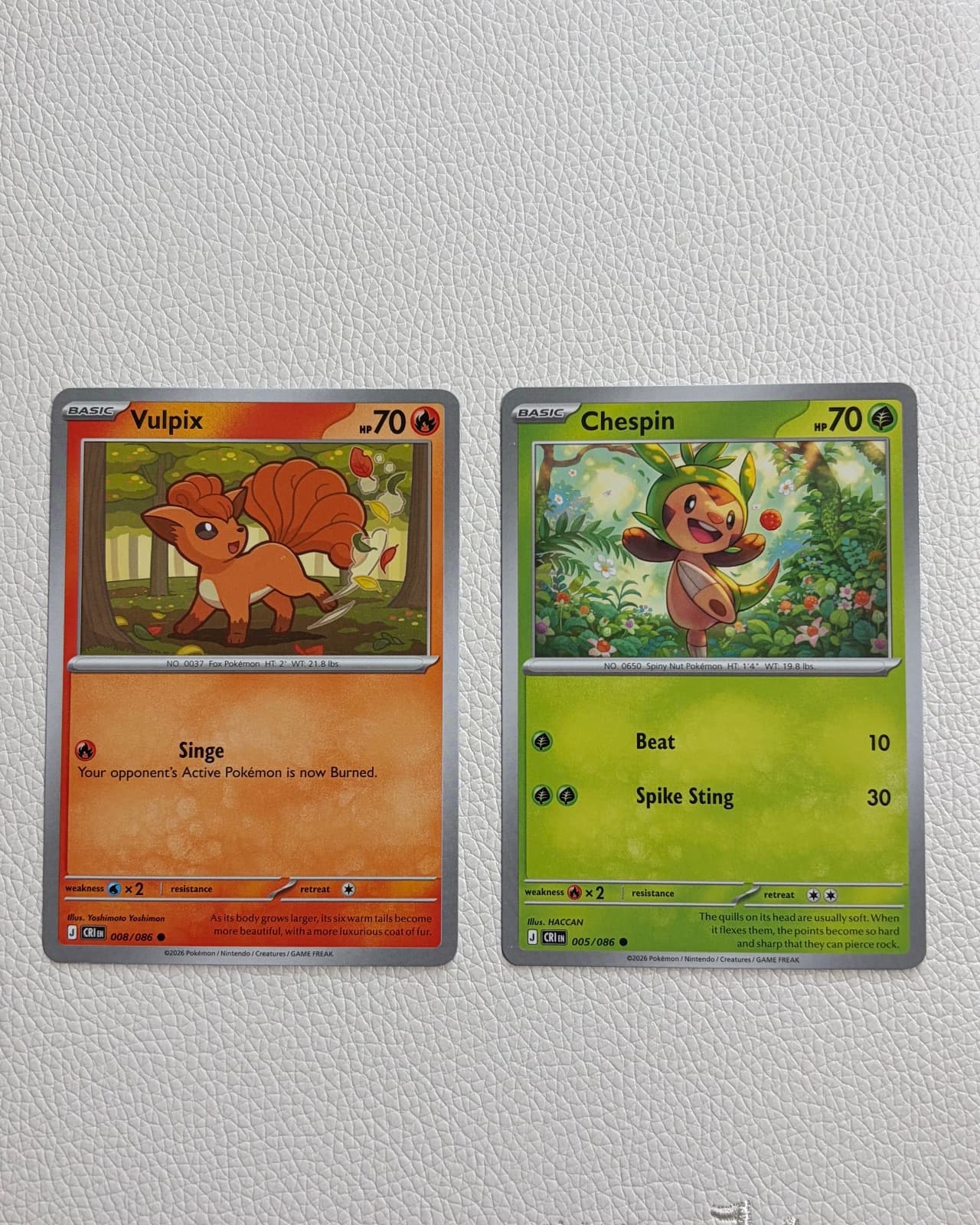 Chaos Rising Vulpix 008/086 common + Chaos...