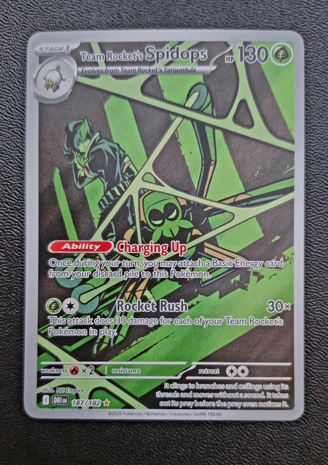 Destined Rivals Team Rocket's Spidops 187/182...
