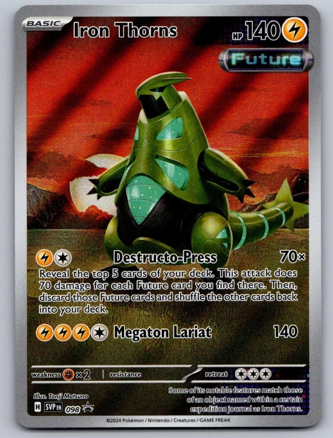 Iron Thorns 098 Holo Promo Scarlet & Violet...