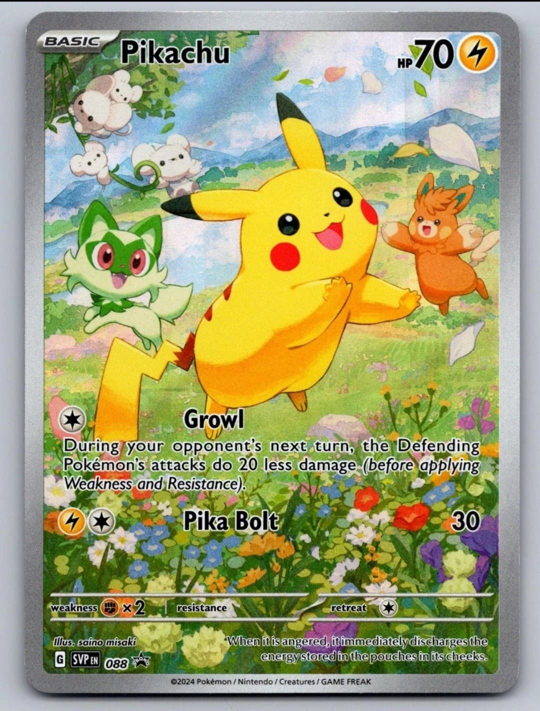 Pikachu 088 Holo Promo Scarlet & Violet Promo...