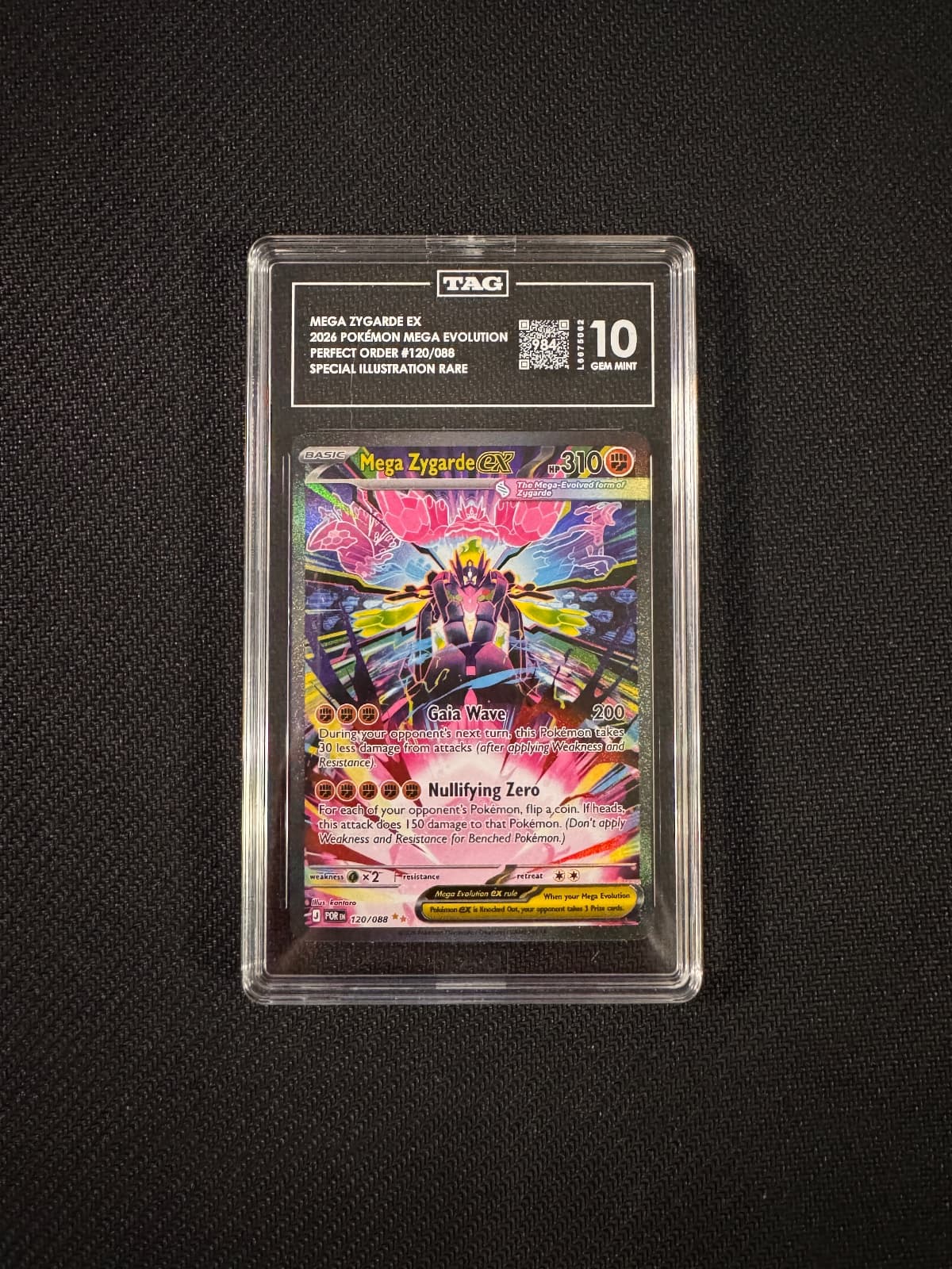2026 Mega Evolution Mega Zygarde EX 120/088 TAG 10