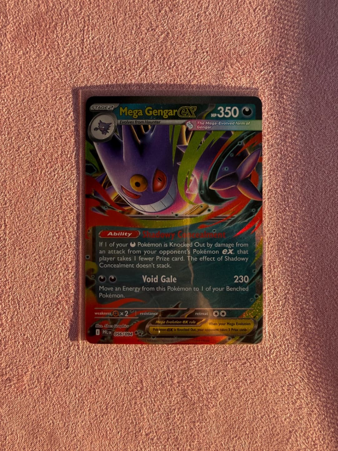 Phantasmal Flames Mega Gengar ex 056/94 Double...