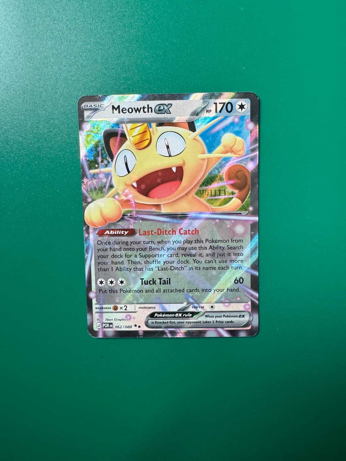 Meowth ex Perfect Order 062/88 Double Rare