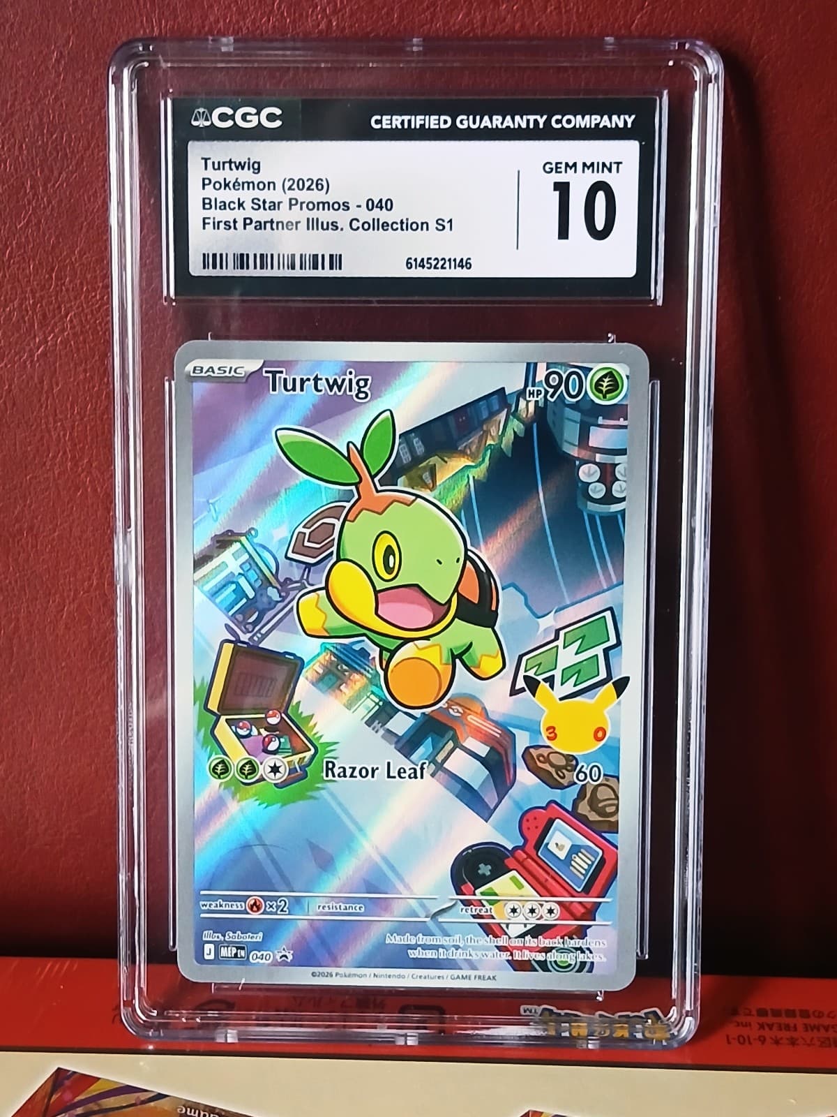 2026 Black Star Promos Turtwig 040 CGC 10