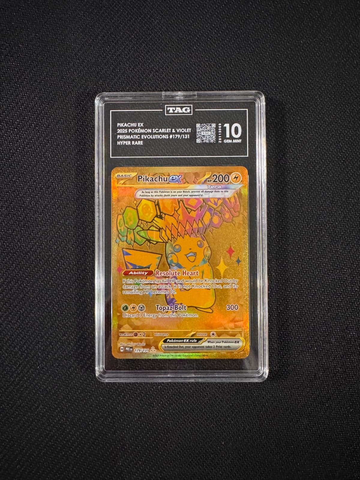 2025 Prismatic Evolutions Pikachu EX 179/131...