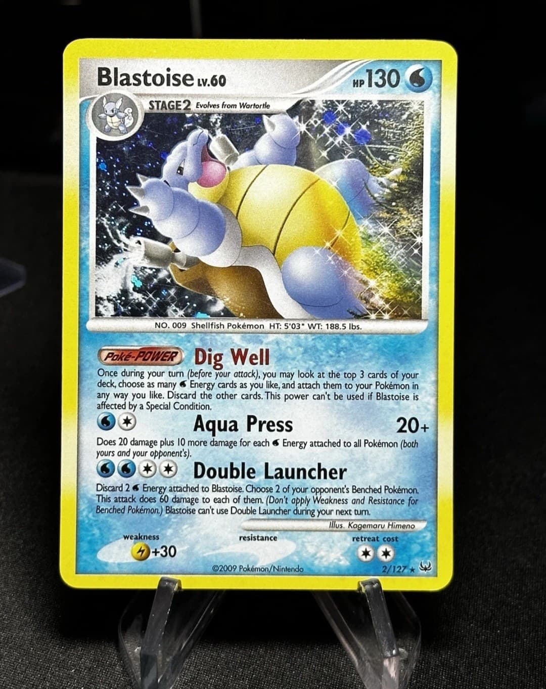 Blastoise 2/127 Platinum Base Set Holo Rare...
