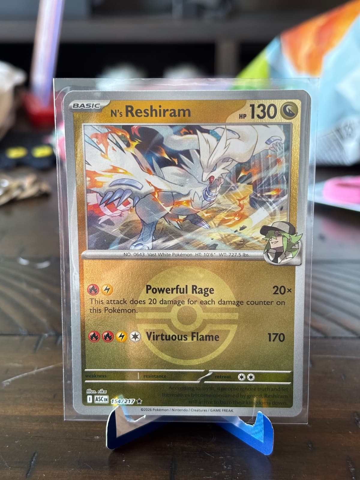 Ascended Heroes N’s Reshiram 154/217 (Pokeball...