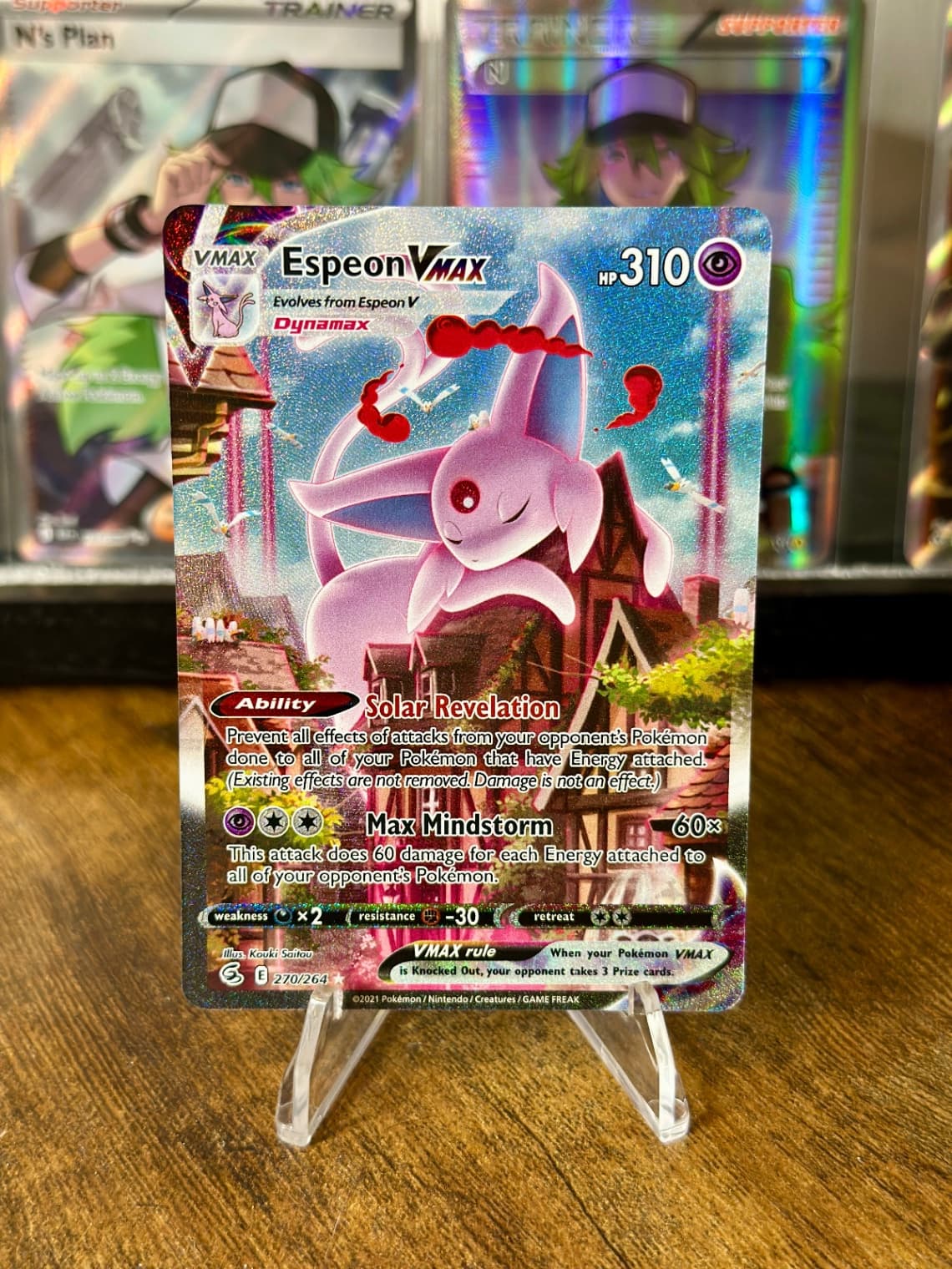2021 Fusion Strike Espeon VMAX 270/264 Secret Rare