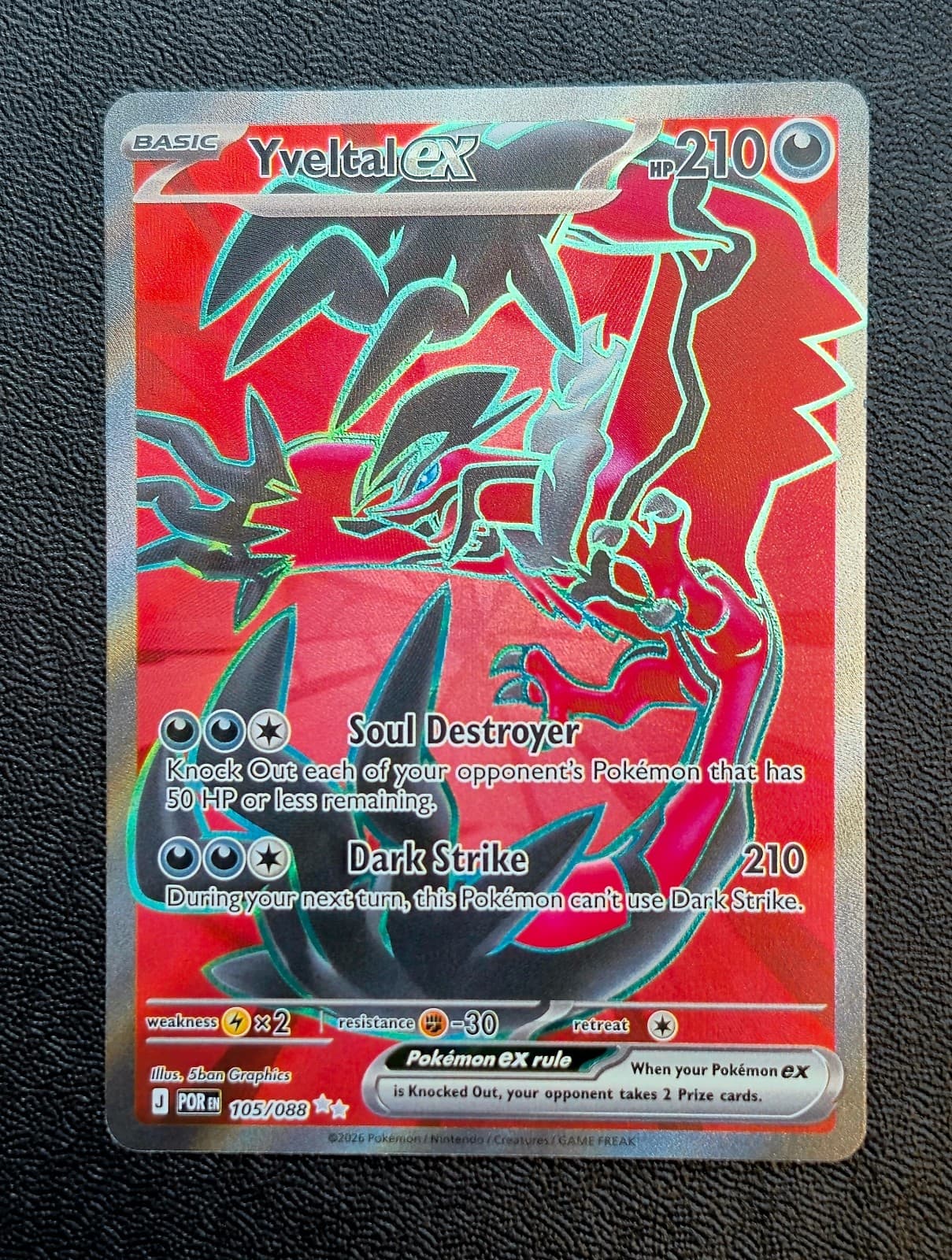 Yveltal ex 105/088 Perfect Order Ultra Rare