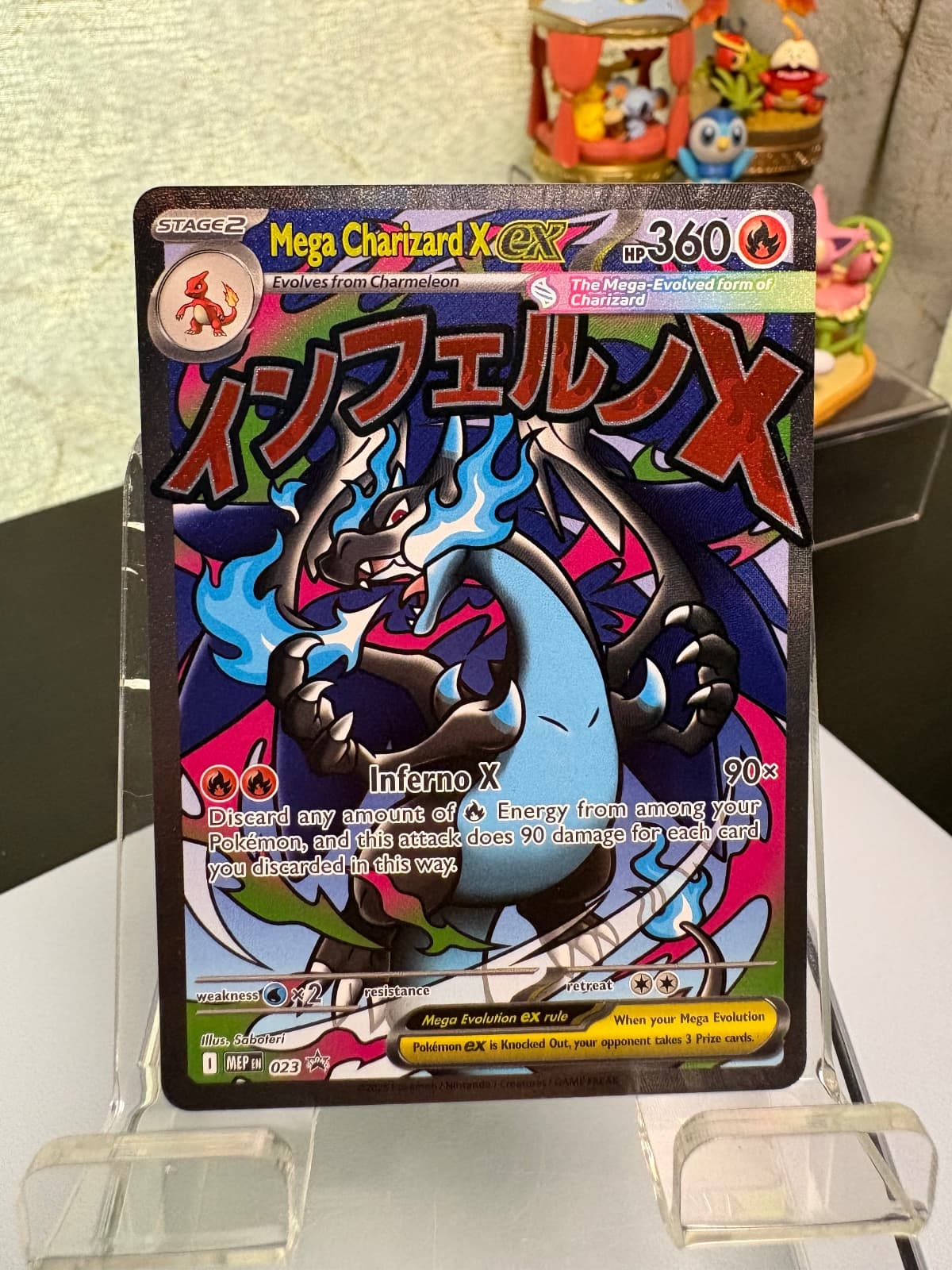 Mega Charizard X ex 023 MEP Black Star Promo